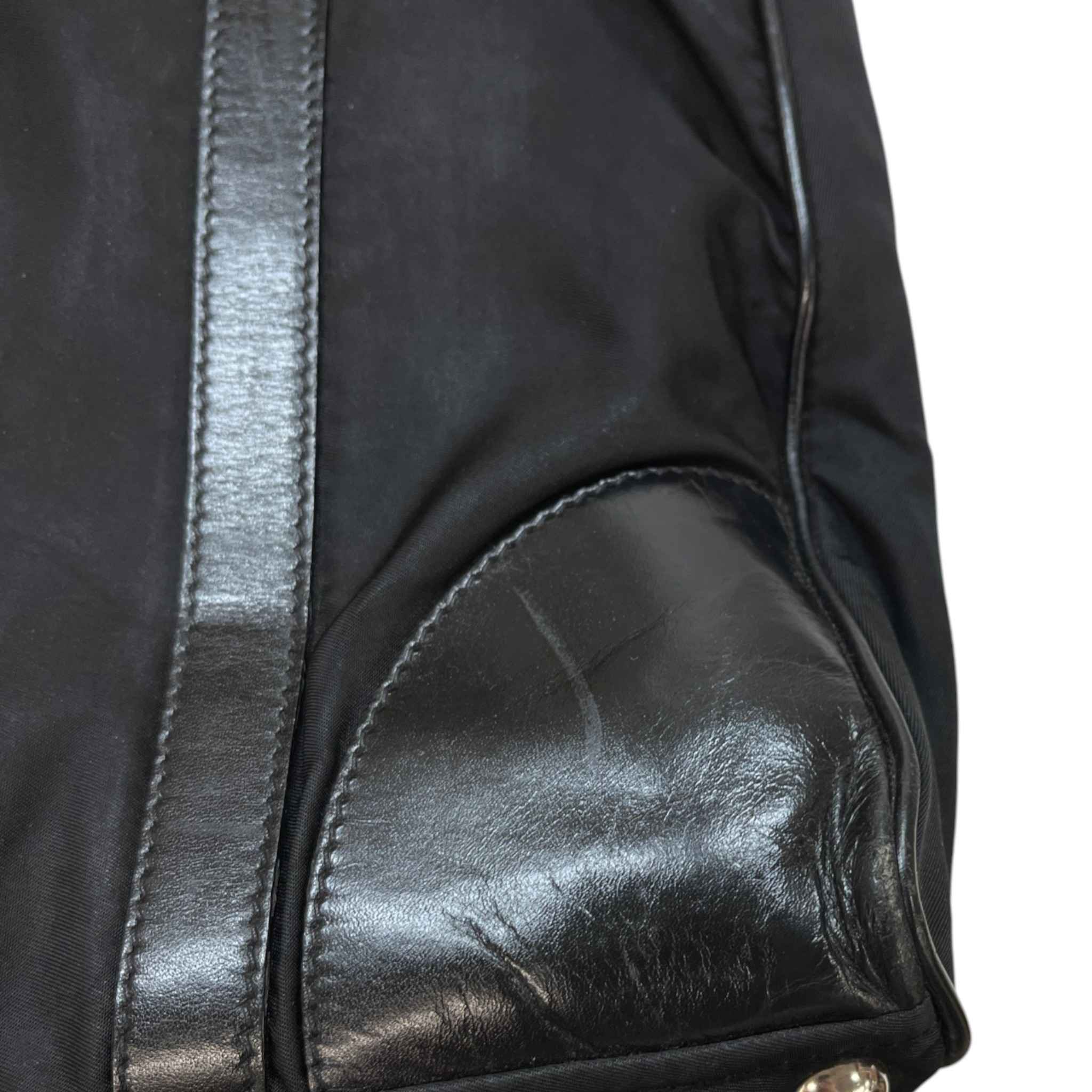 Women's Nylon Tessuto Shoulder Bag Black