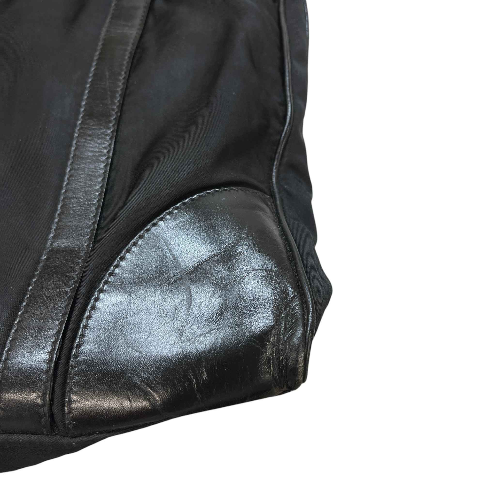 Women's Nylon Tessuto Shoulder Bag Black