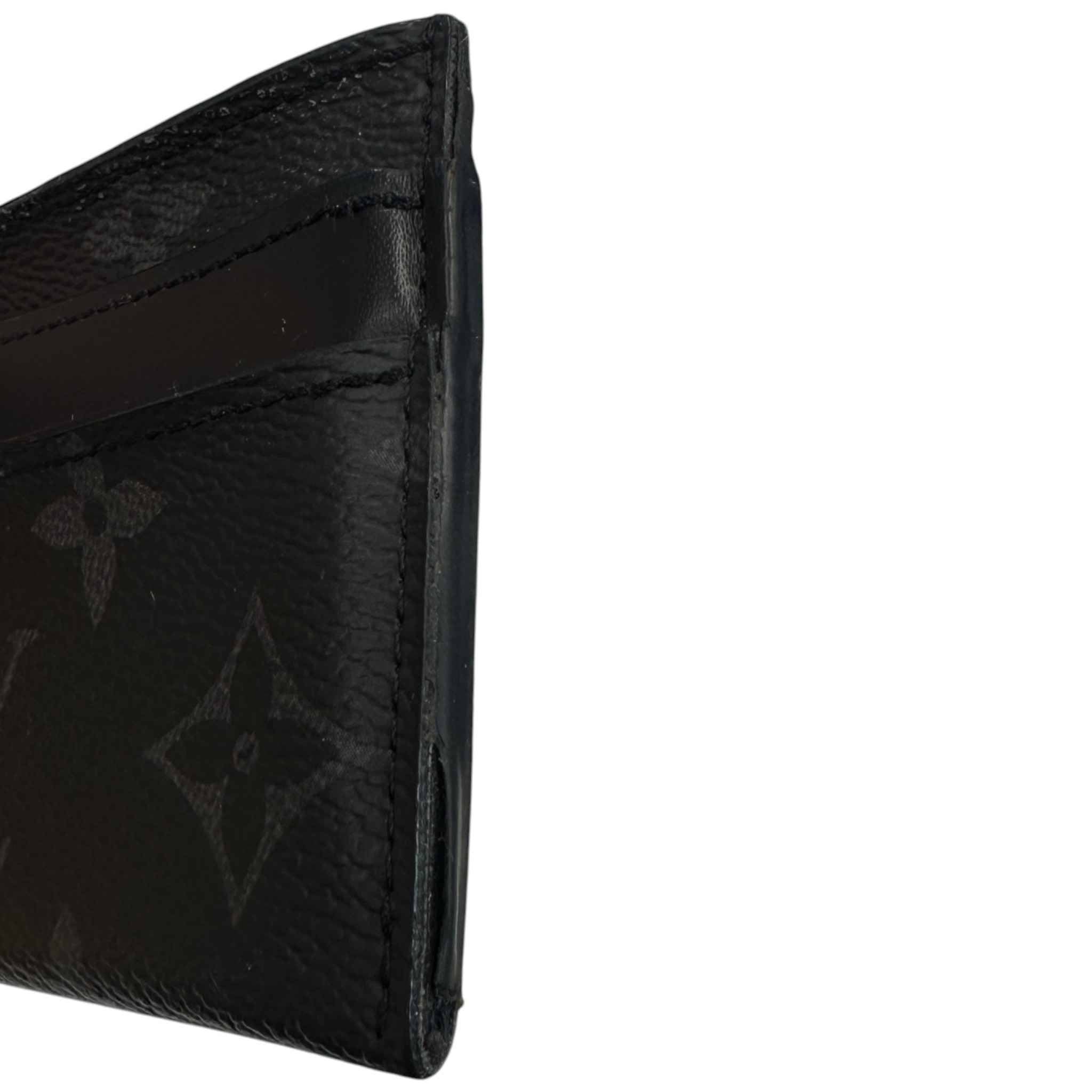Men's Monogram Eclipse Double Card Holder Black