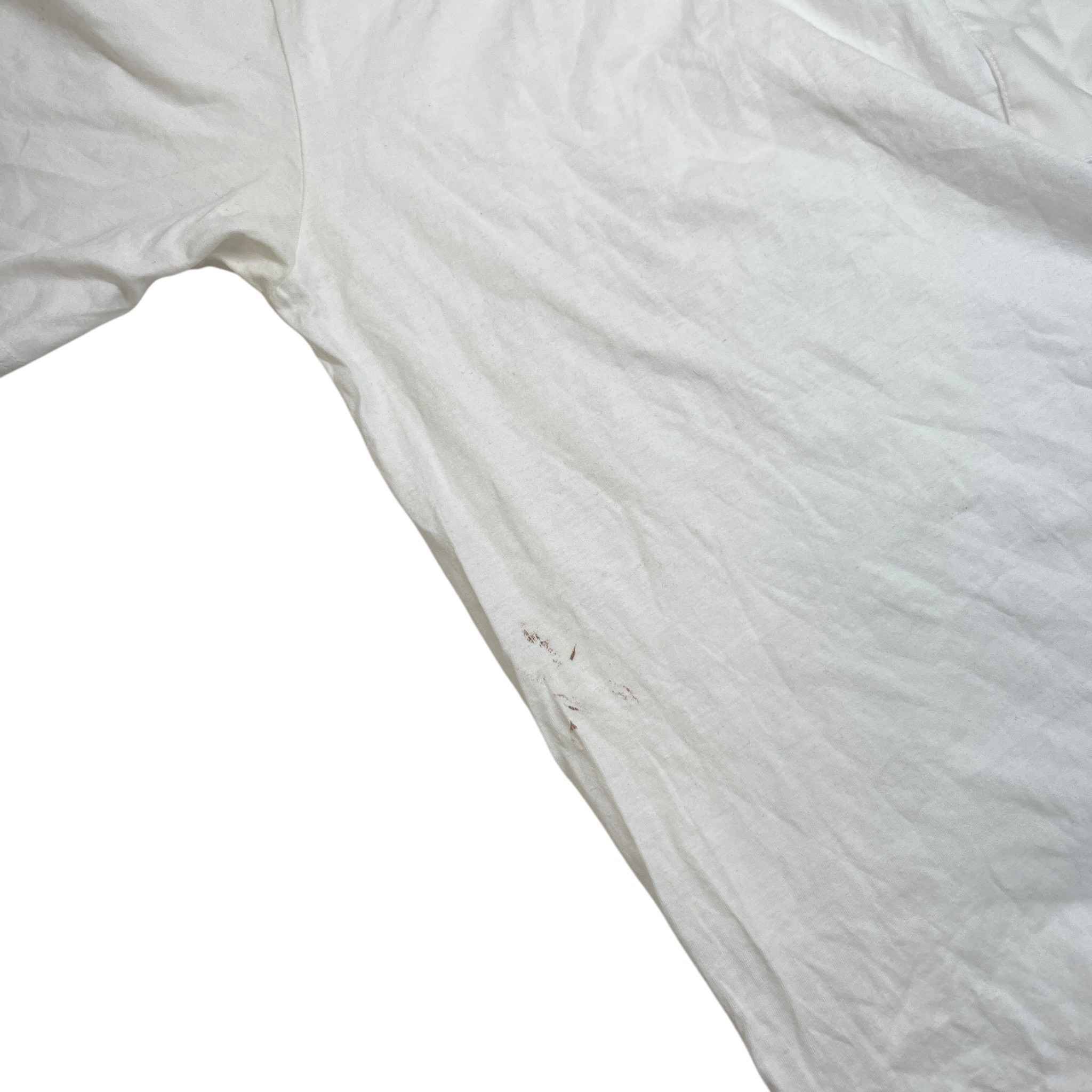 Men's Plaque Logo T-Shirt White Size XL