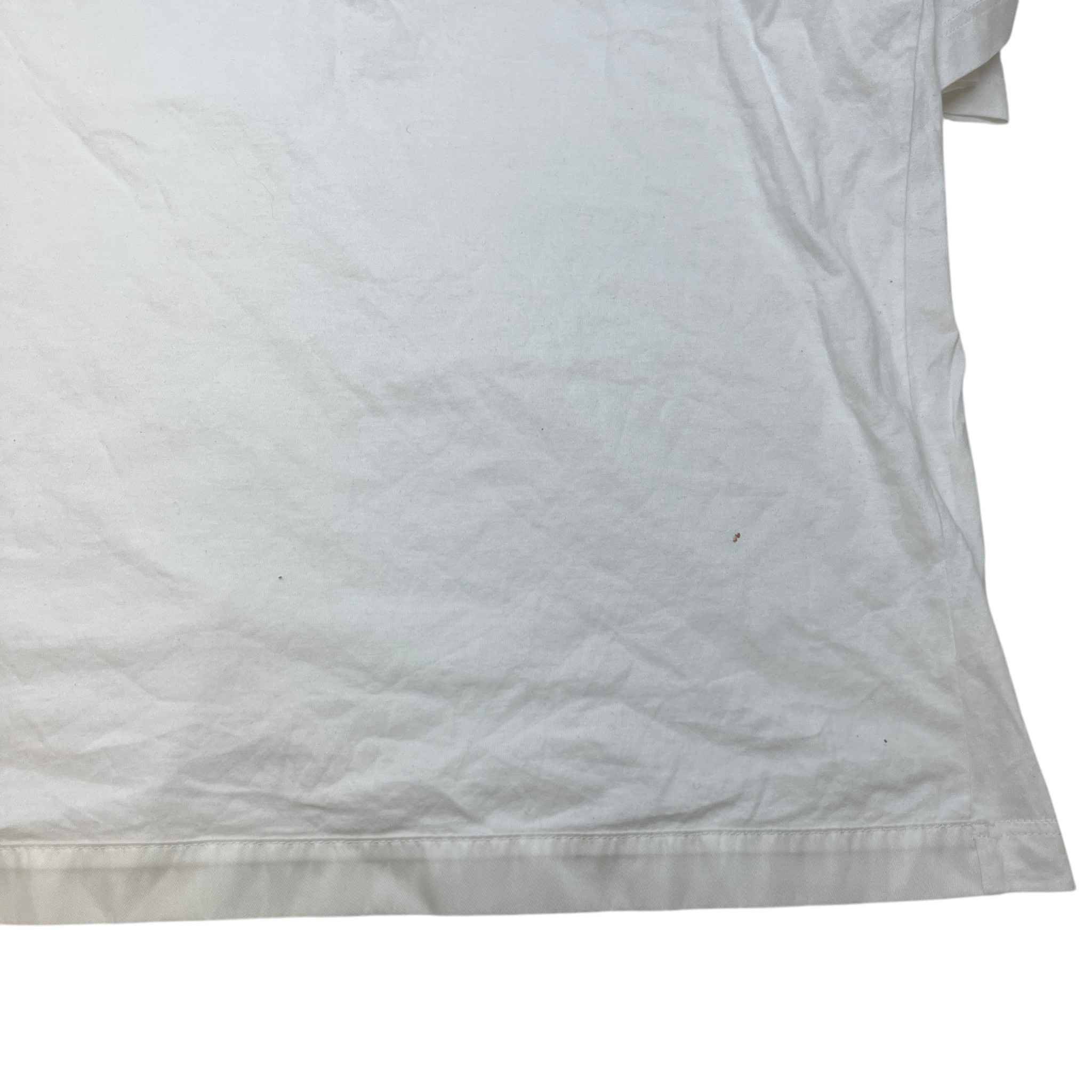 Men's Plaque Logo T-Shirt White Size XL