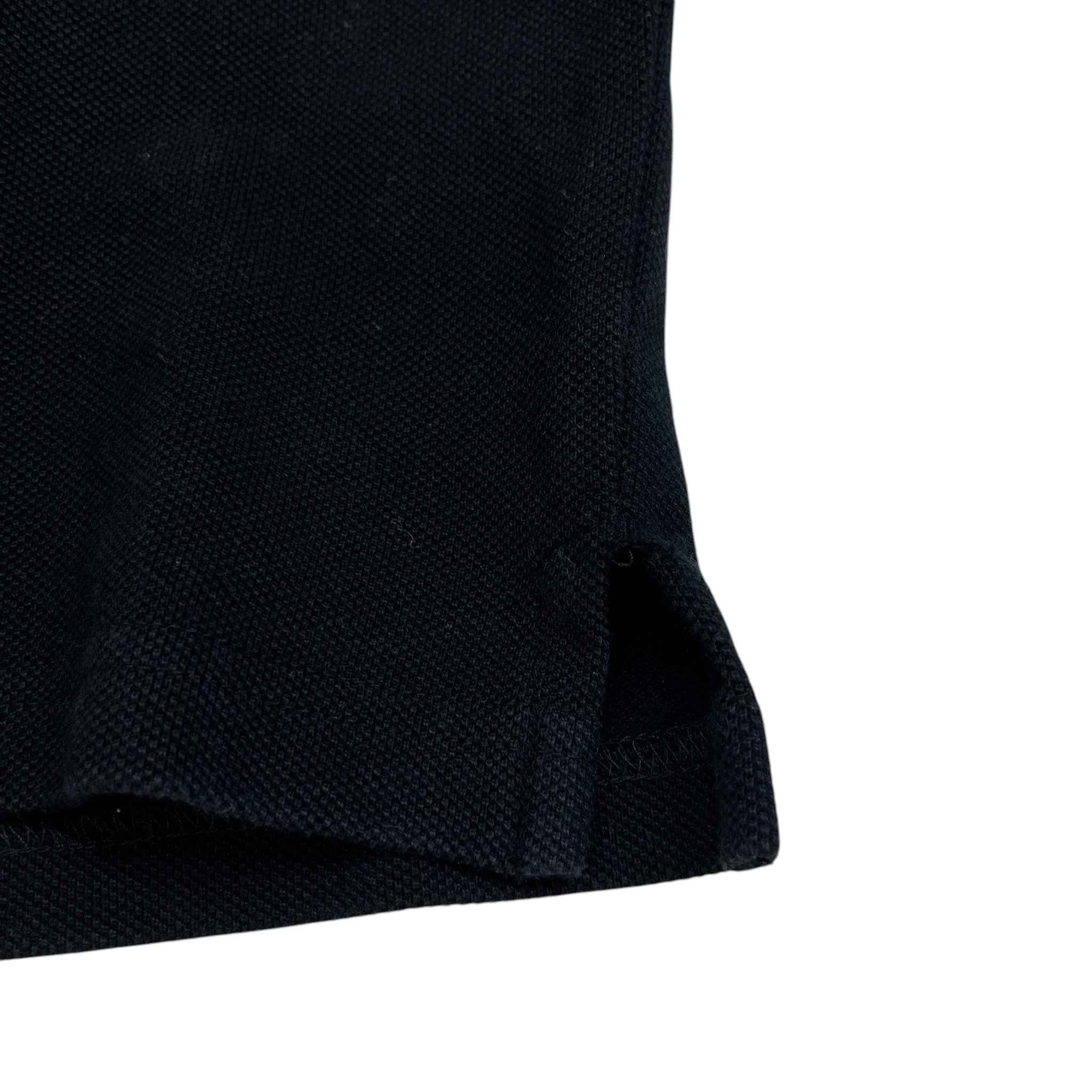 Men's X Shawn Stussy Embroidered Logo Polo Shirt Black Size S