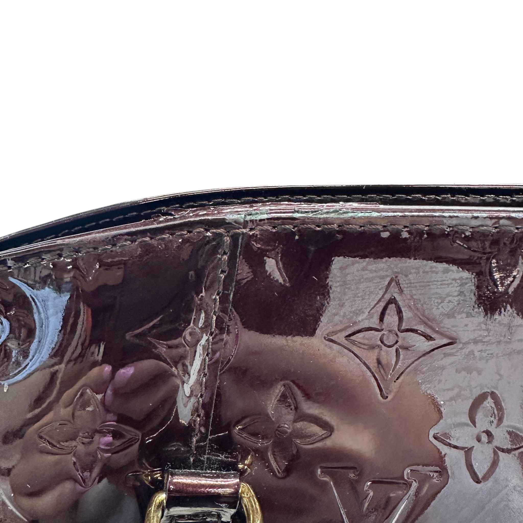 Women's Vernis Leather Avalon Gm Bag Burgundy