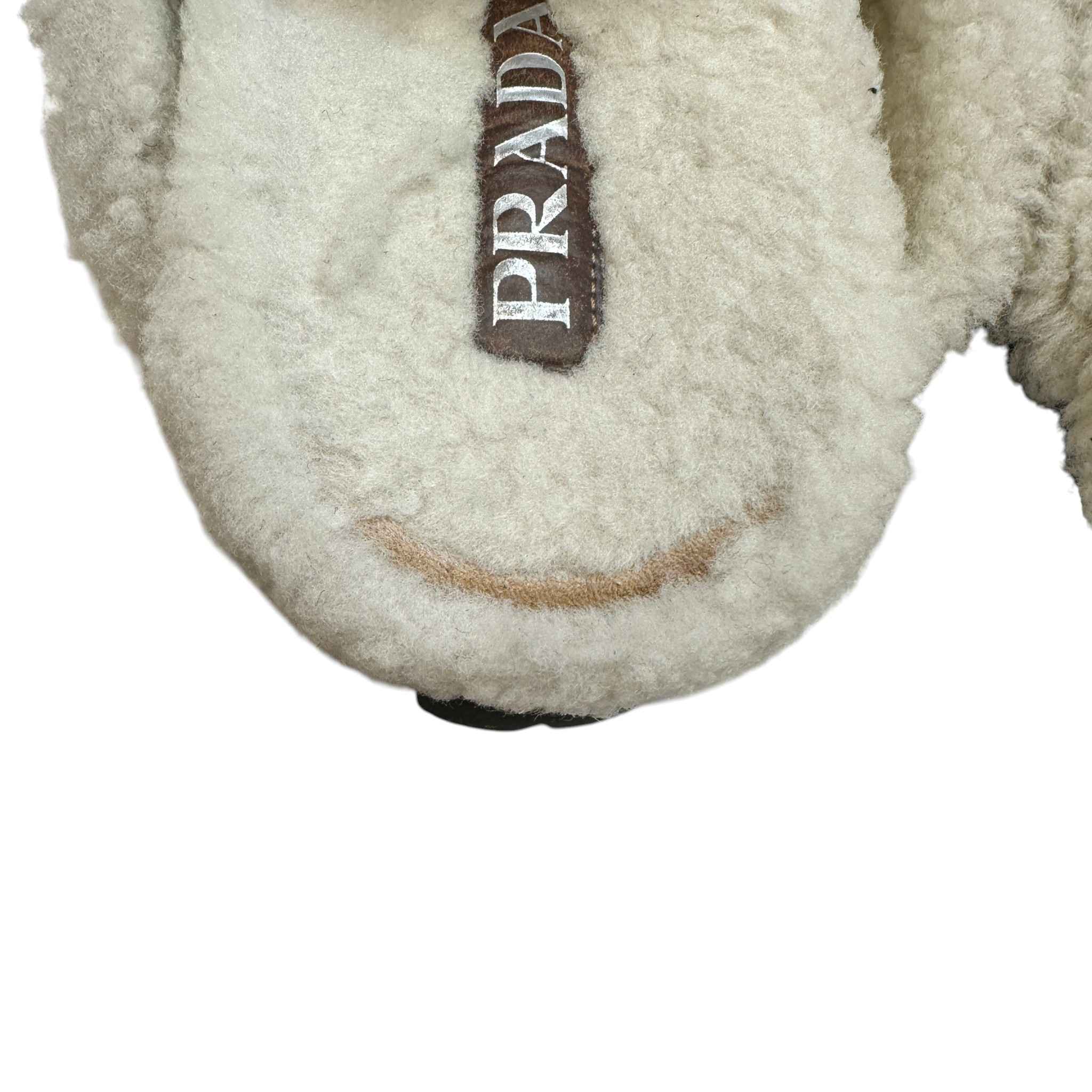 Men's Suede Shearling-Lined Mules Beige Size EU 45 / UK 11