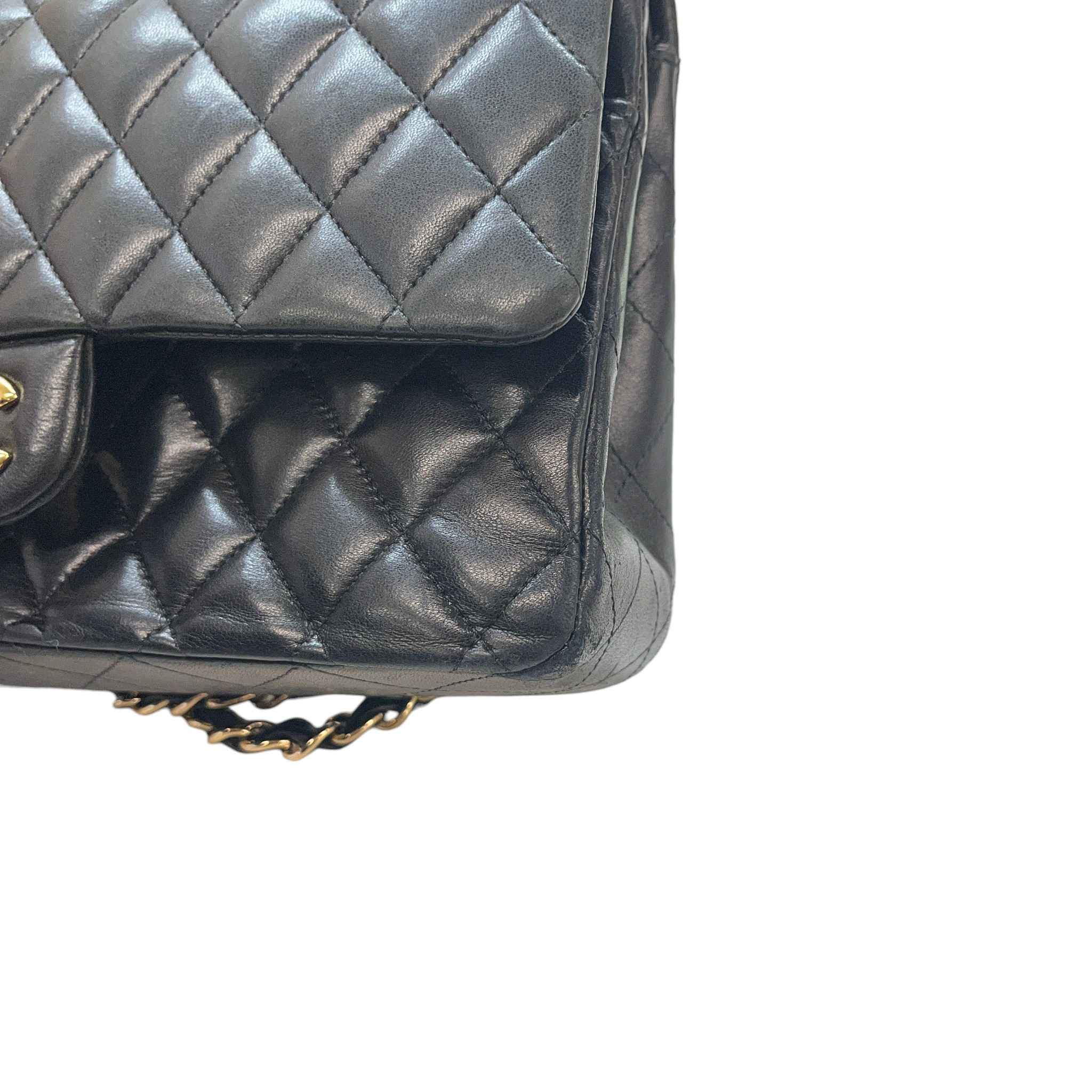 Women's Medium Classic Double Flap Bag Black