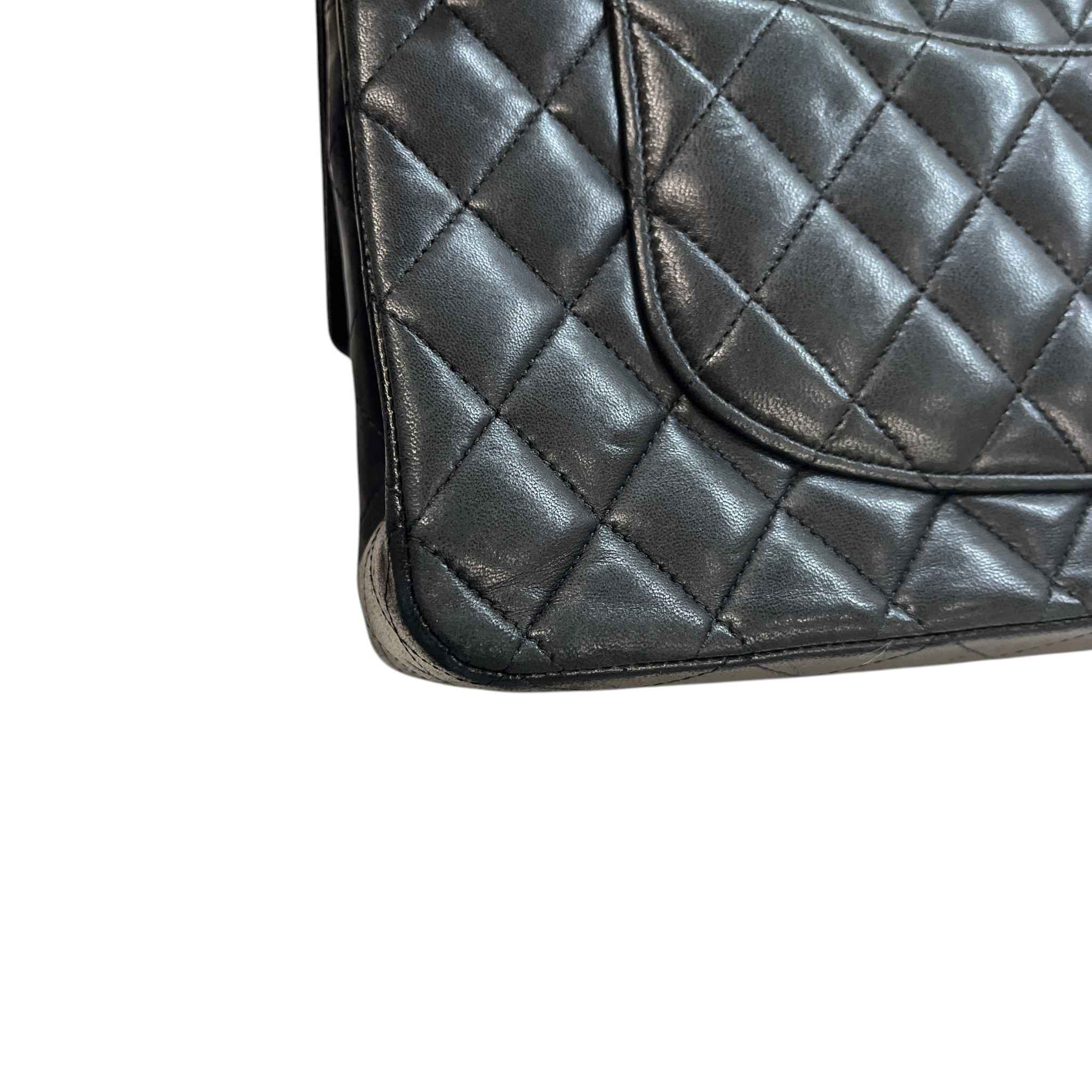 Women's Medium Classic Double Flap Bag Black