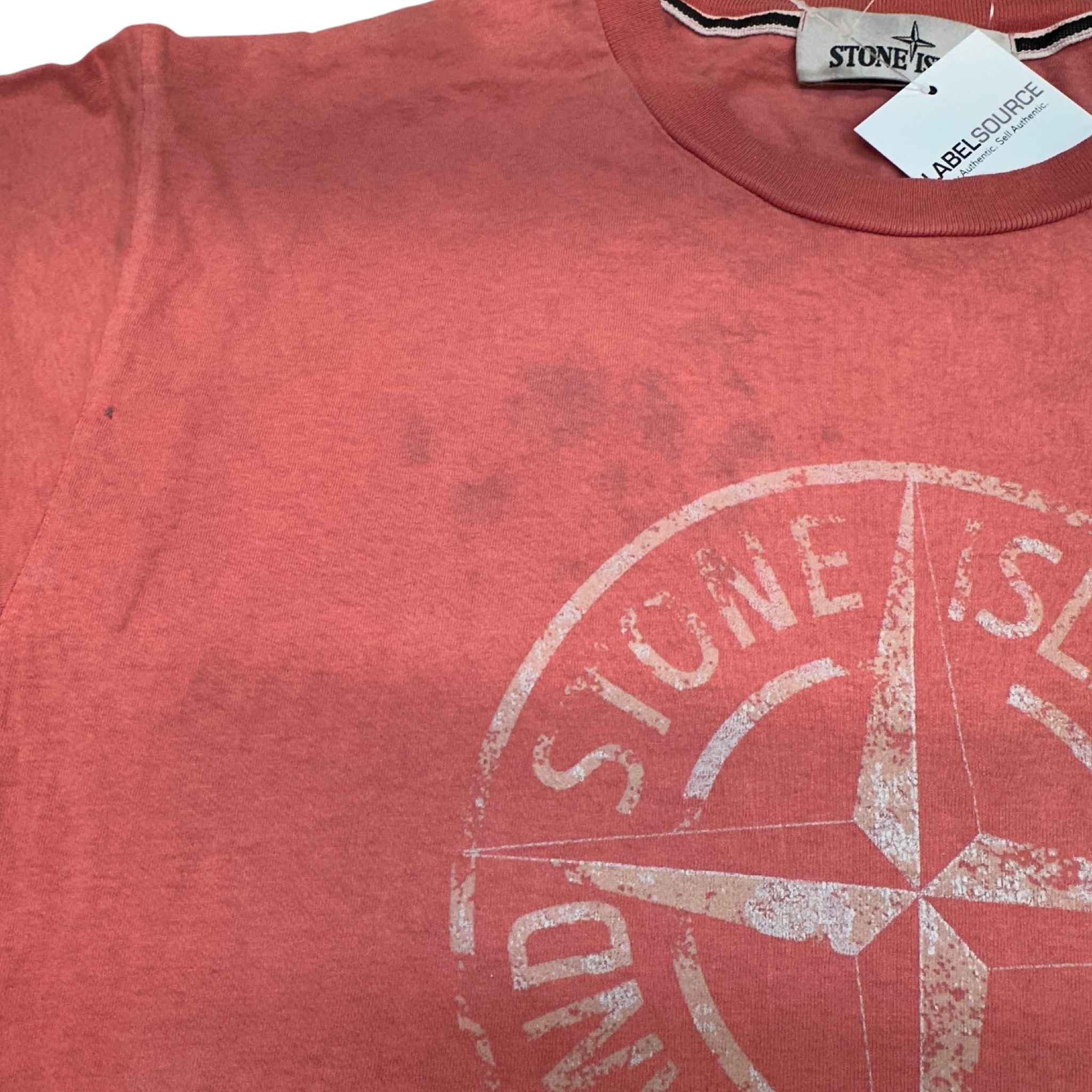 Men's Compass Logo T-Shirt Pink Size S