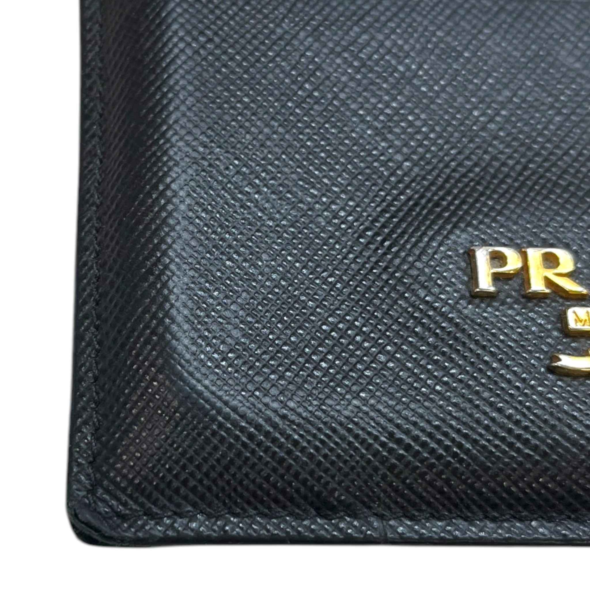 Women's Saffiano Card Holder Black