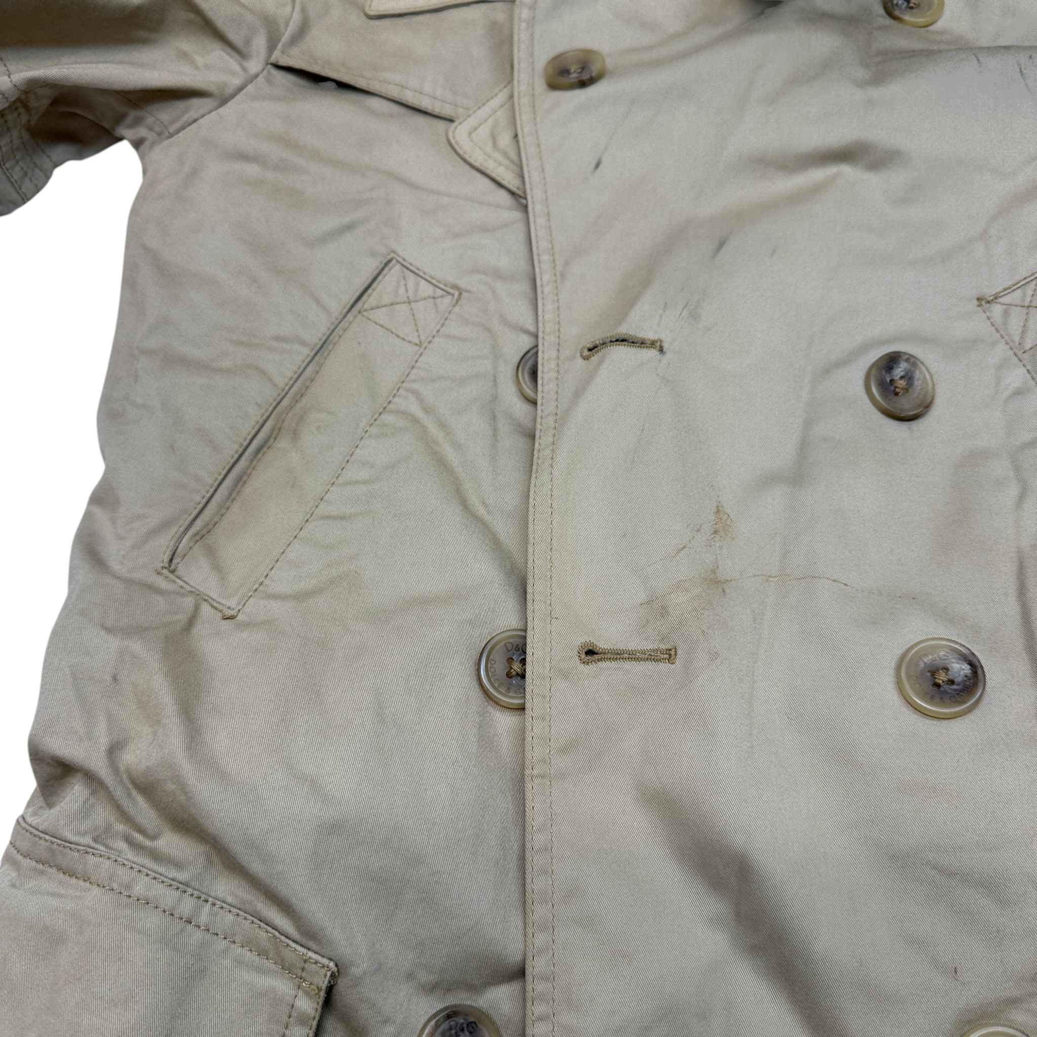 Women's Trench Coat Jacket Beige Size 44 / UK 12