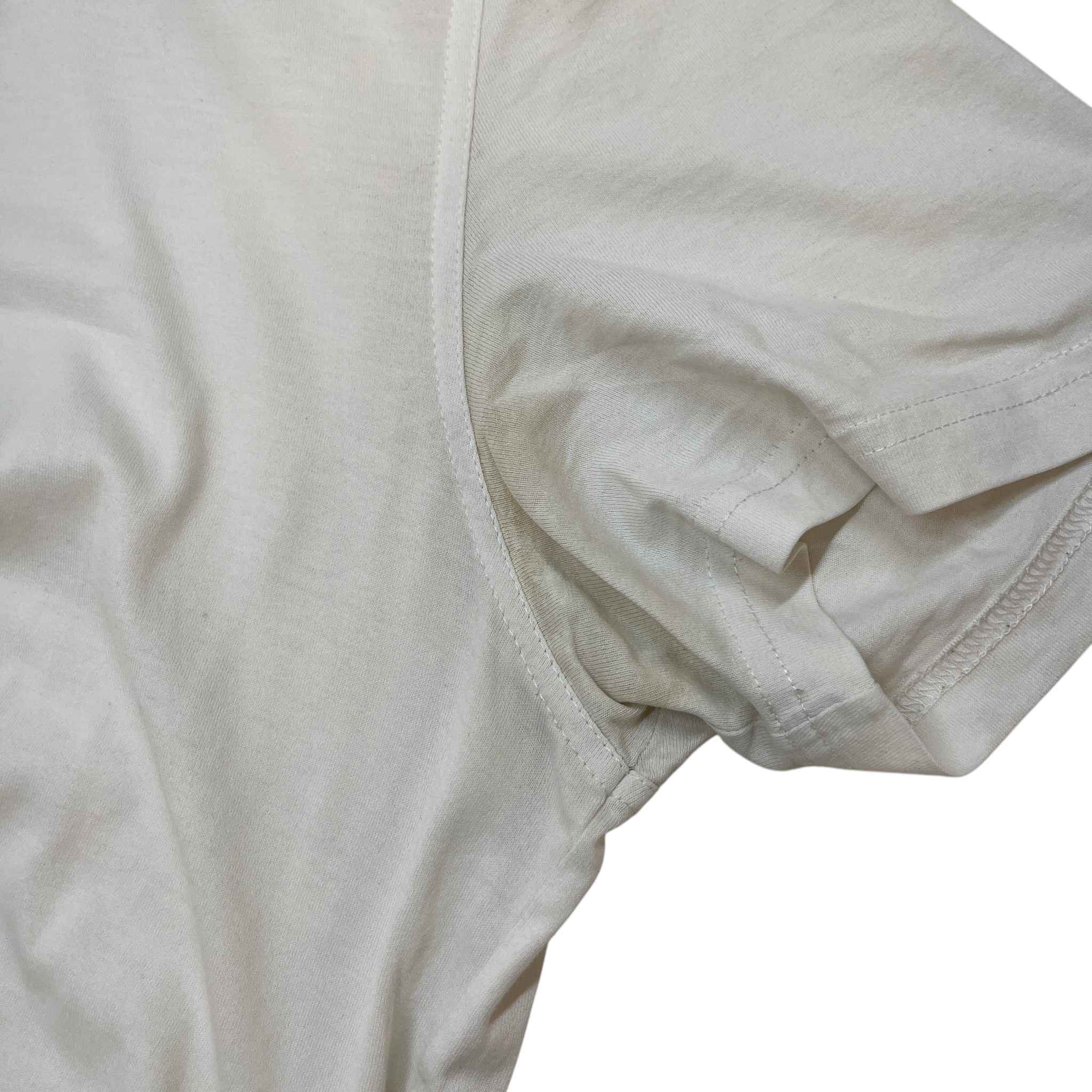 Men's Star Patch T-Shirt White Size XL