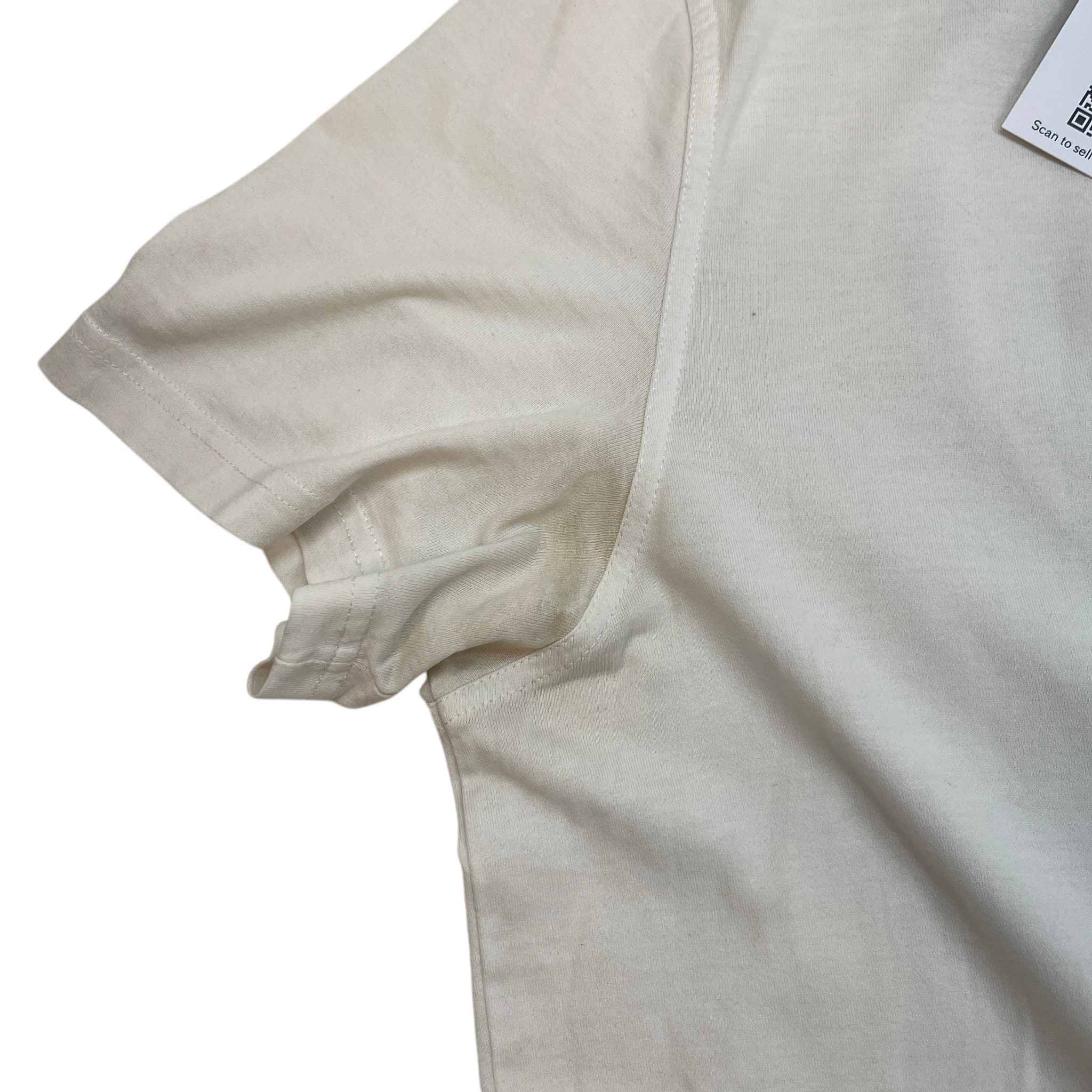 Men's Star Patch T-Shirt White Size XL