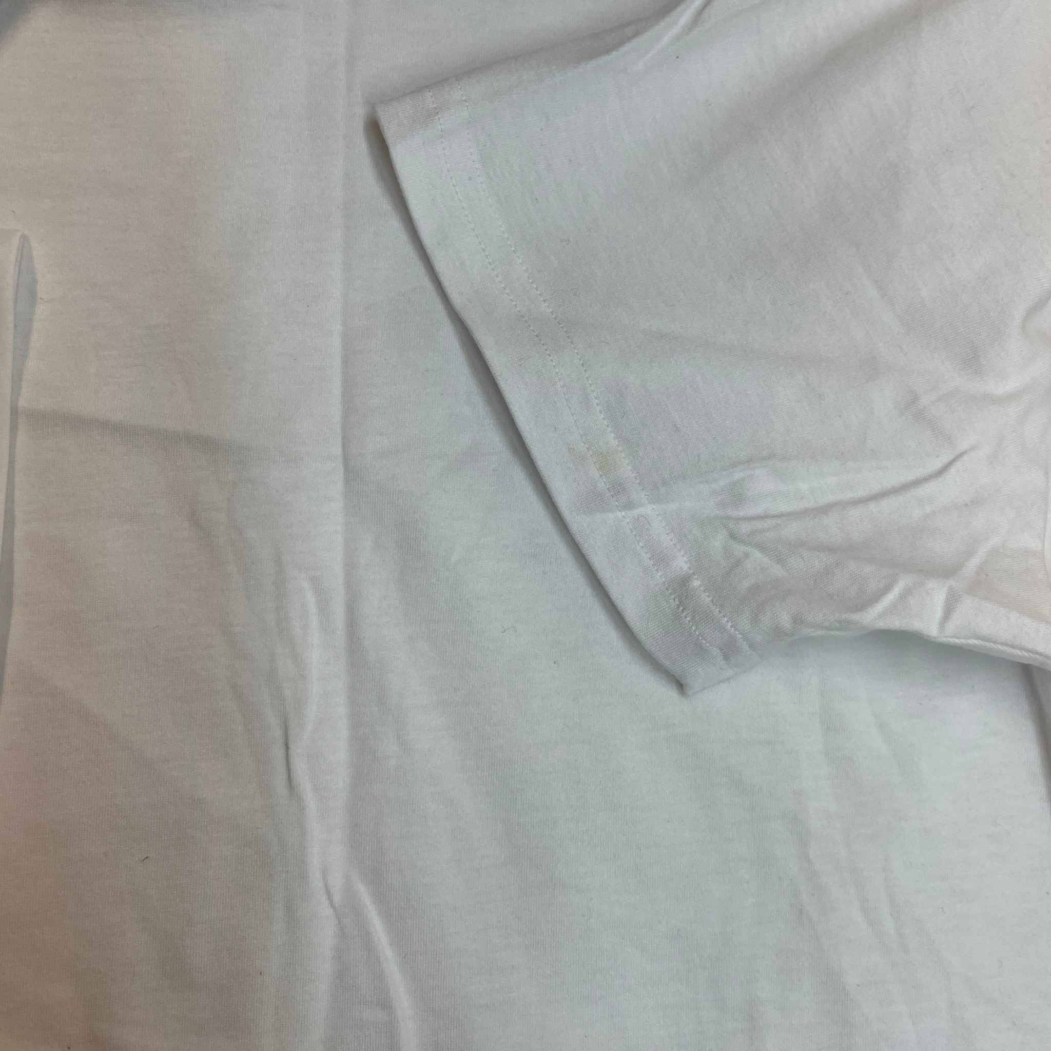 Men's Embroidered Bee T-Shirt White Size M