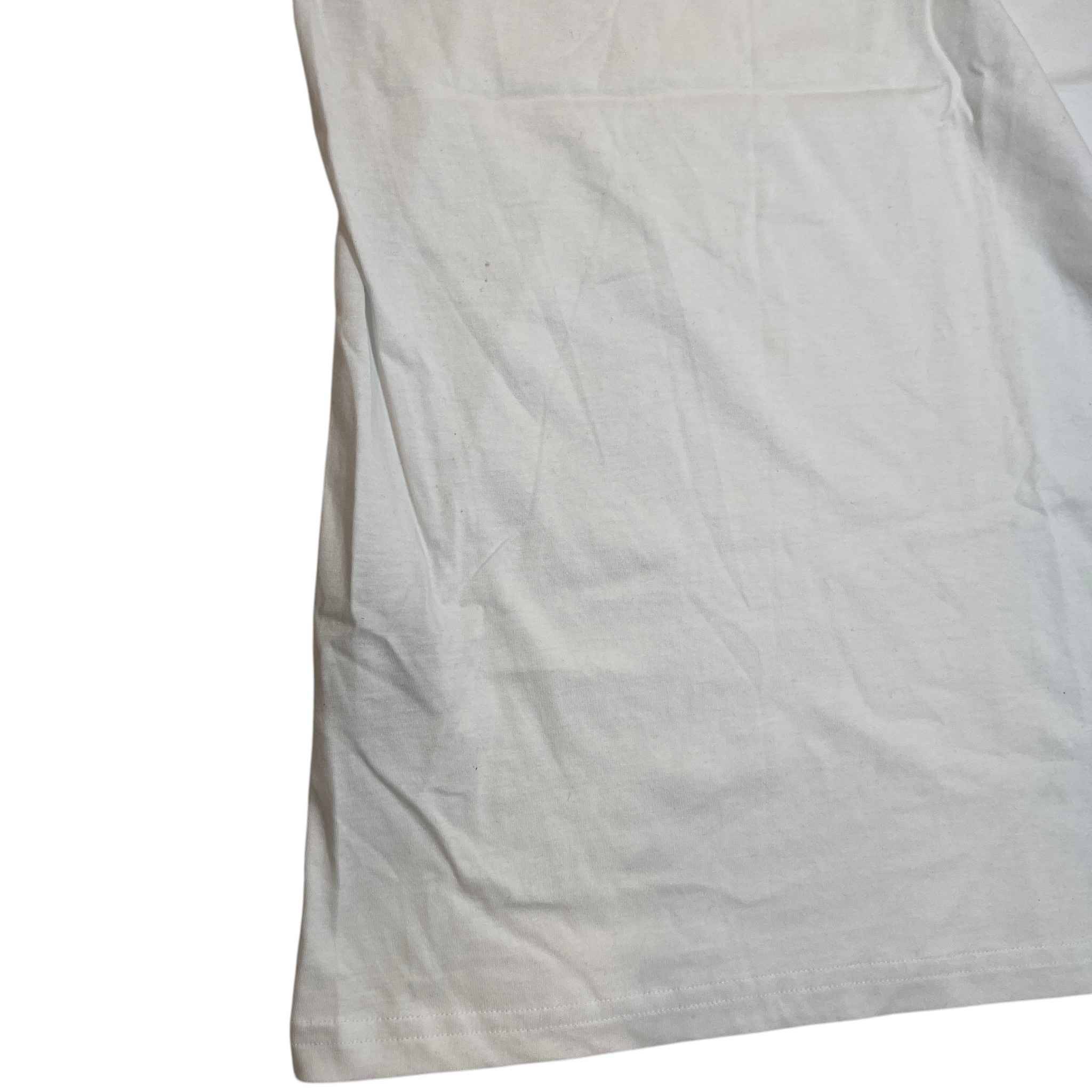 Men's Embroidered Bee T-Shirt White Size M