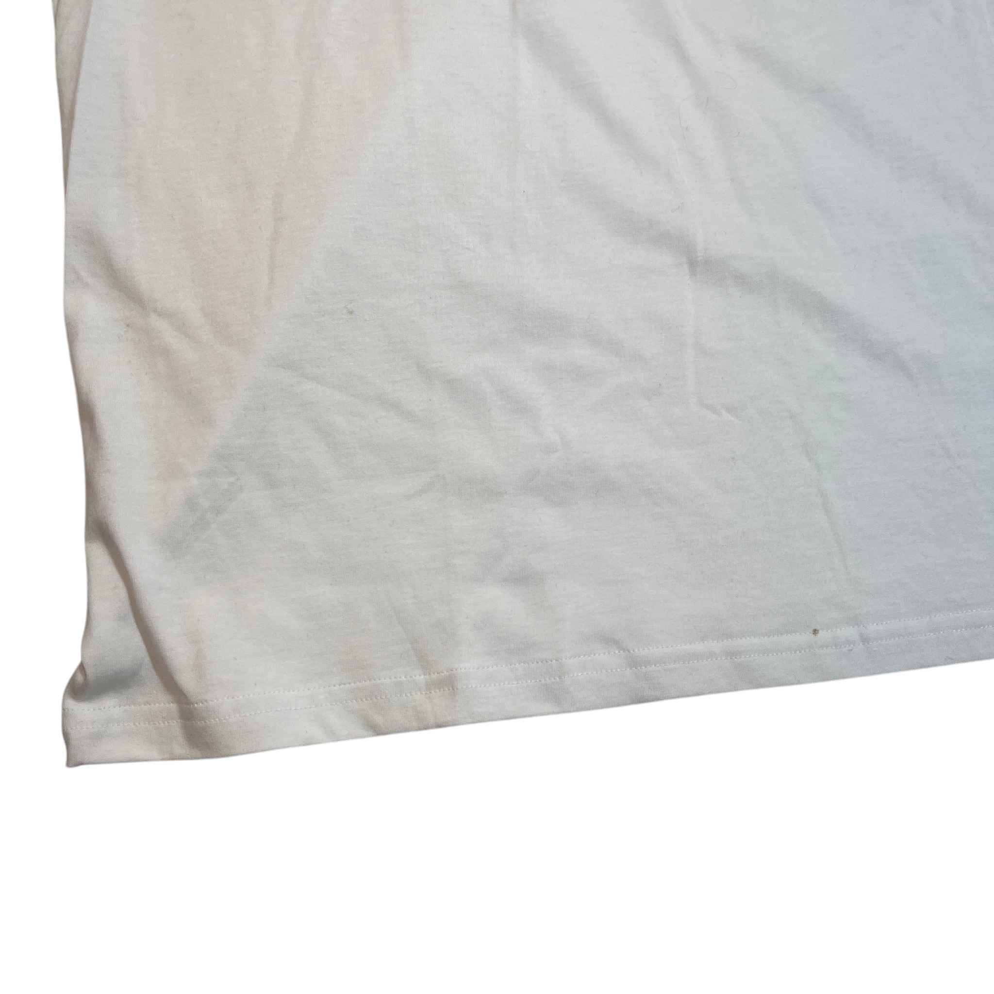 Men's Embroidered Bee T-Shirt White Size M