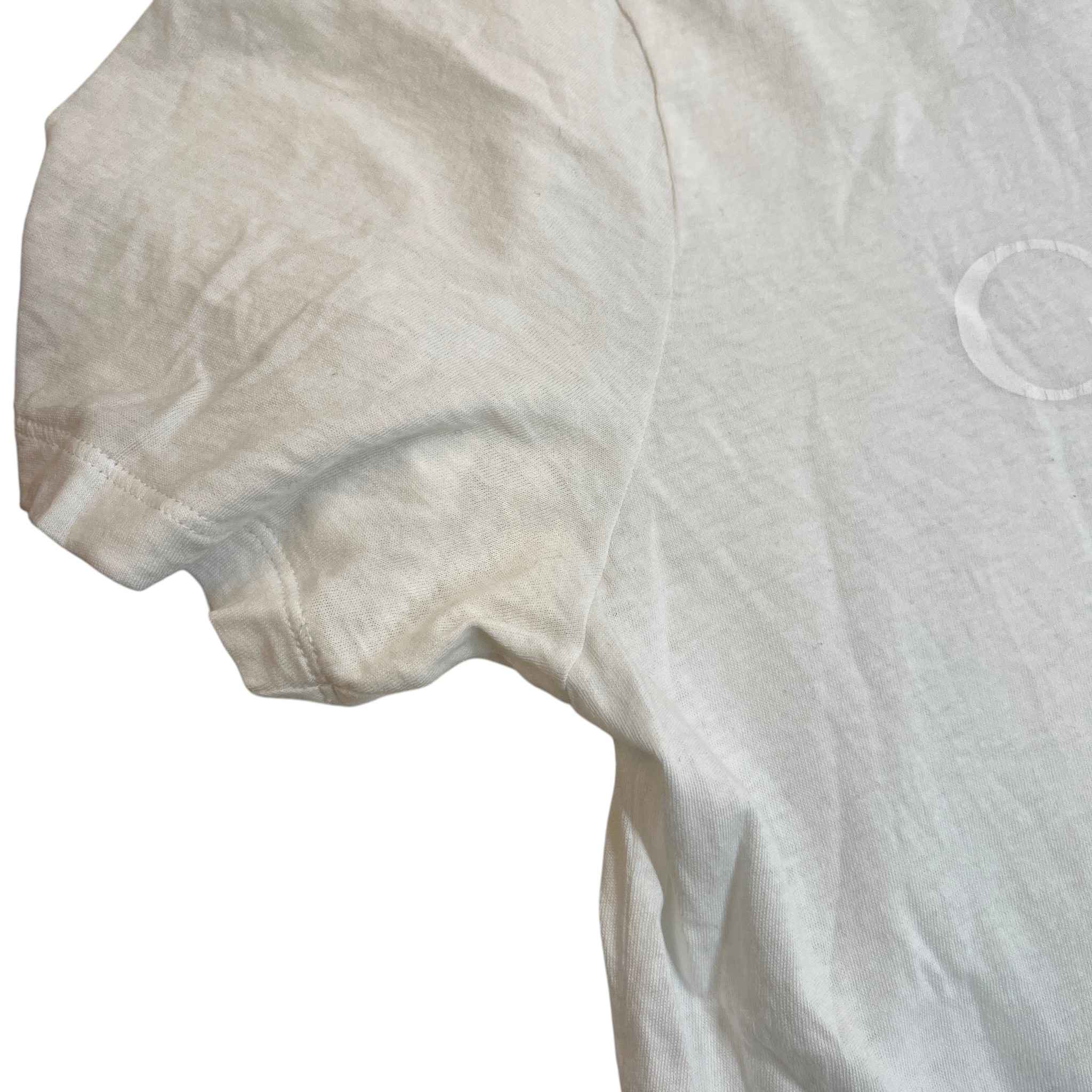 Men's Logo Print T-Shirt White Size L