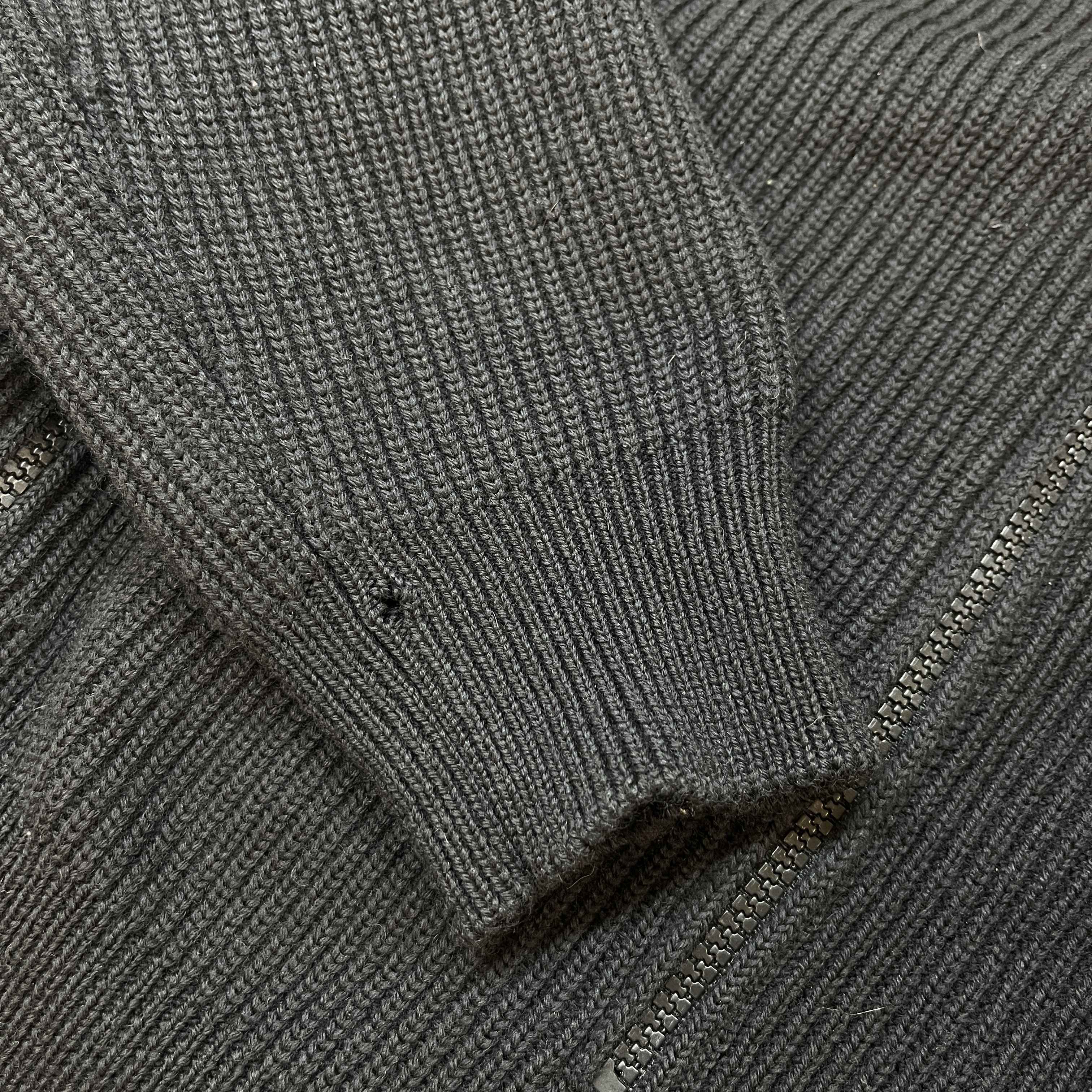 Men's Maglione Tricot Jacket Black Size XL