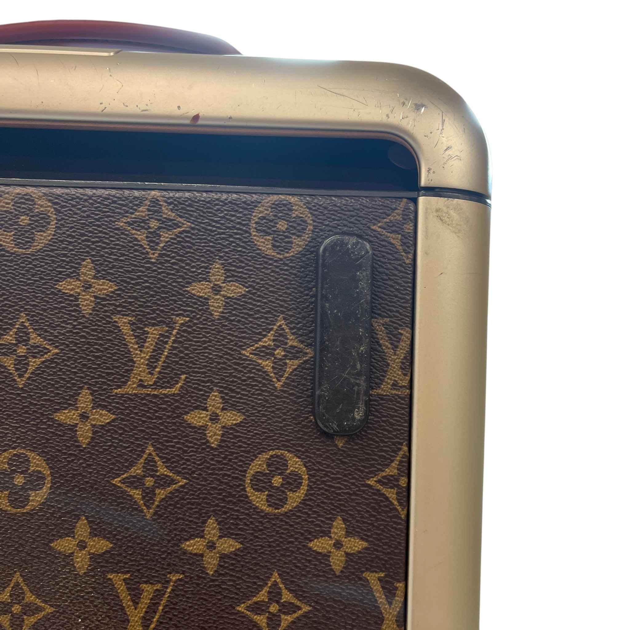 Men's Monogram Canvas Horizon Soft Duffle 55 Suitcase Brown