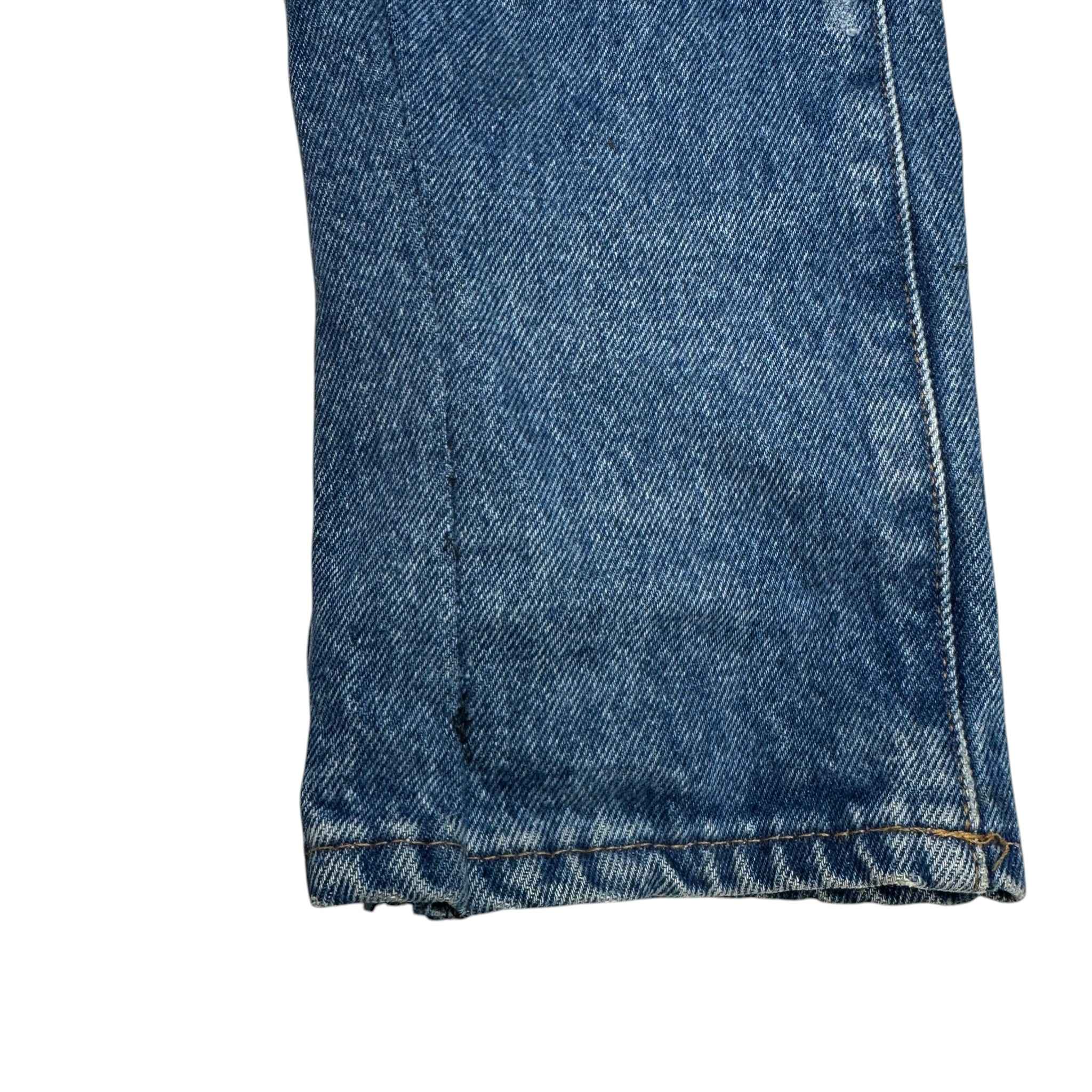 Men's Diag-Stripe Jeans Blue Size Waist 30"