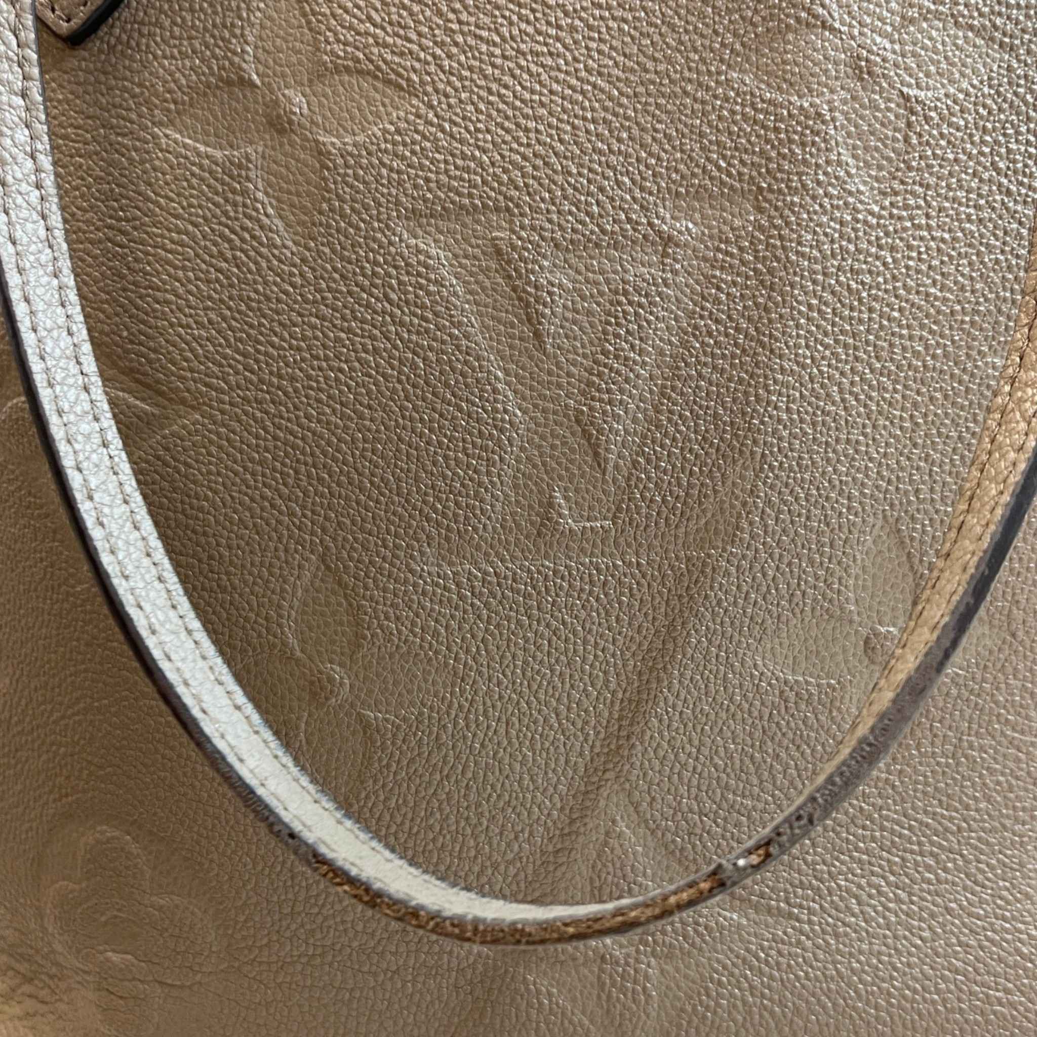 Women's Monogram Empereinte Neverfull Mm Tote Bag Beige