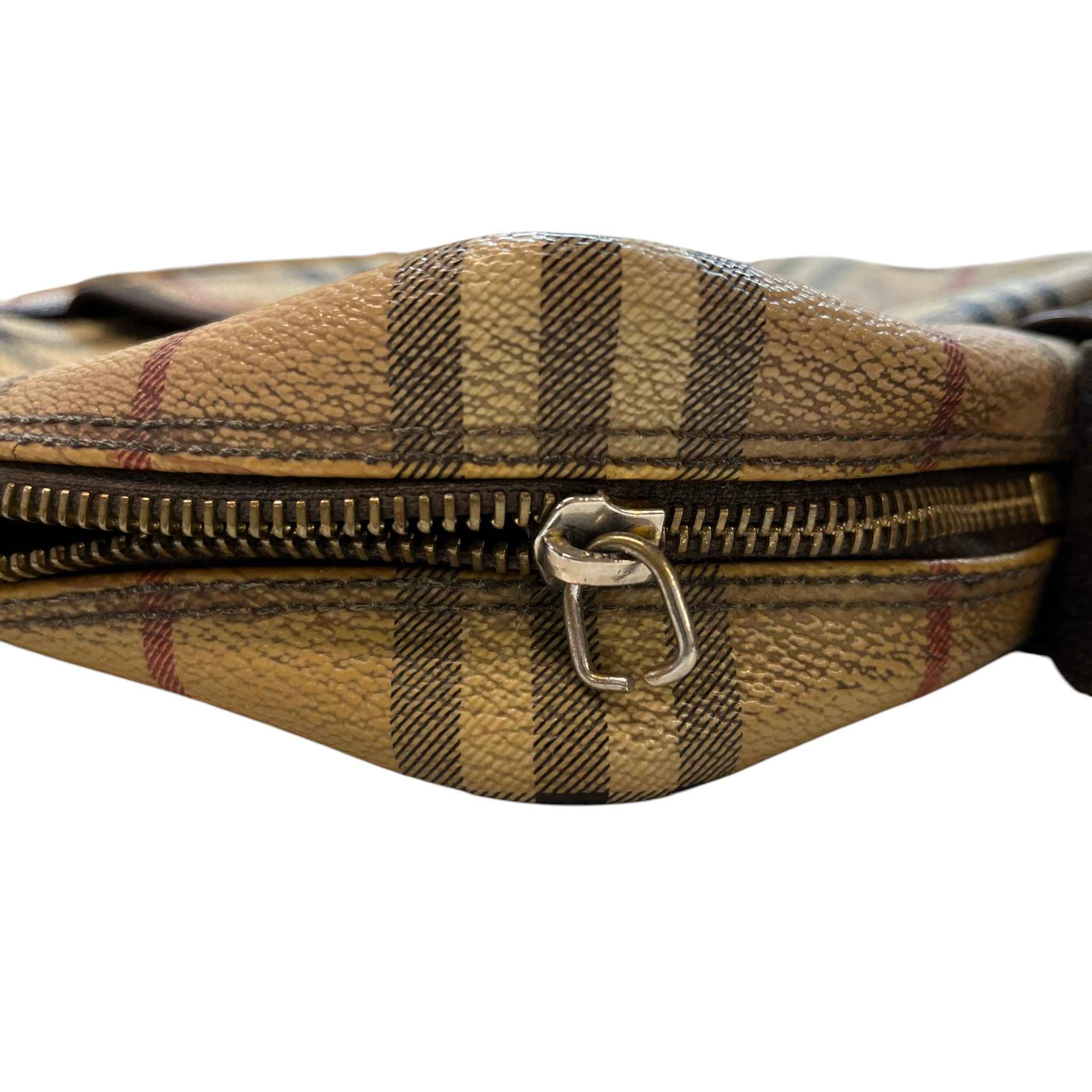 Men's Nova Check Crossbody Bag Brown