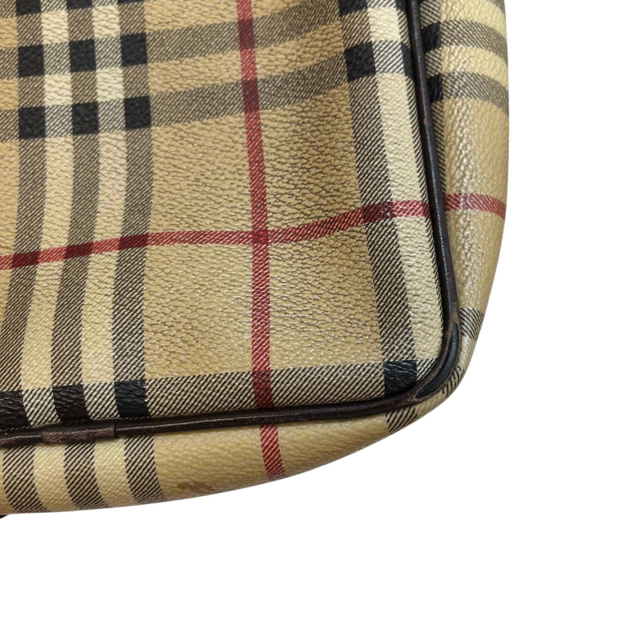 Men's Nova Check Crossbody Bag Brown