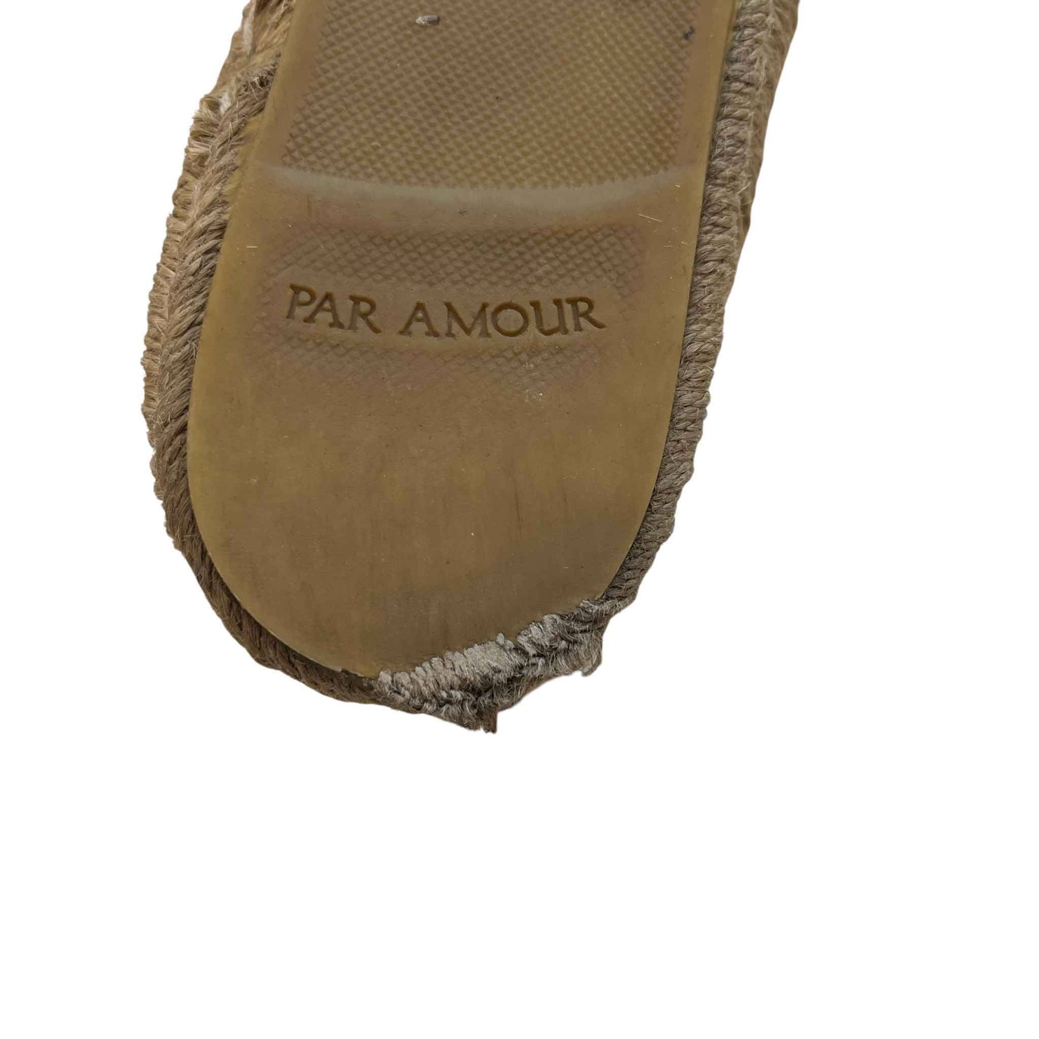 Women's Interlocking G Espadrilles Slides Brown Size EU 35 / UK 2