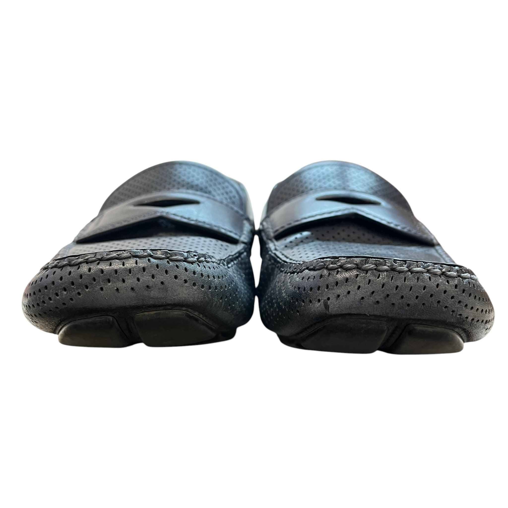 Men's Perforated Loafers Navy Size EU 42 / UK 8