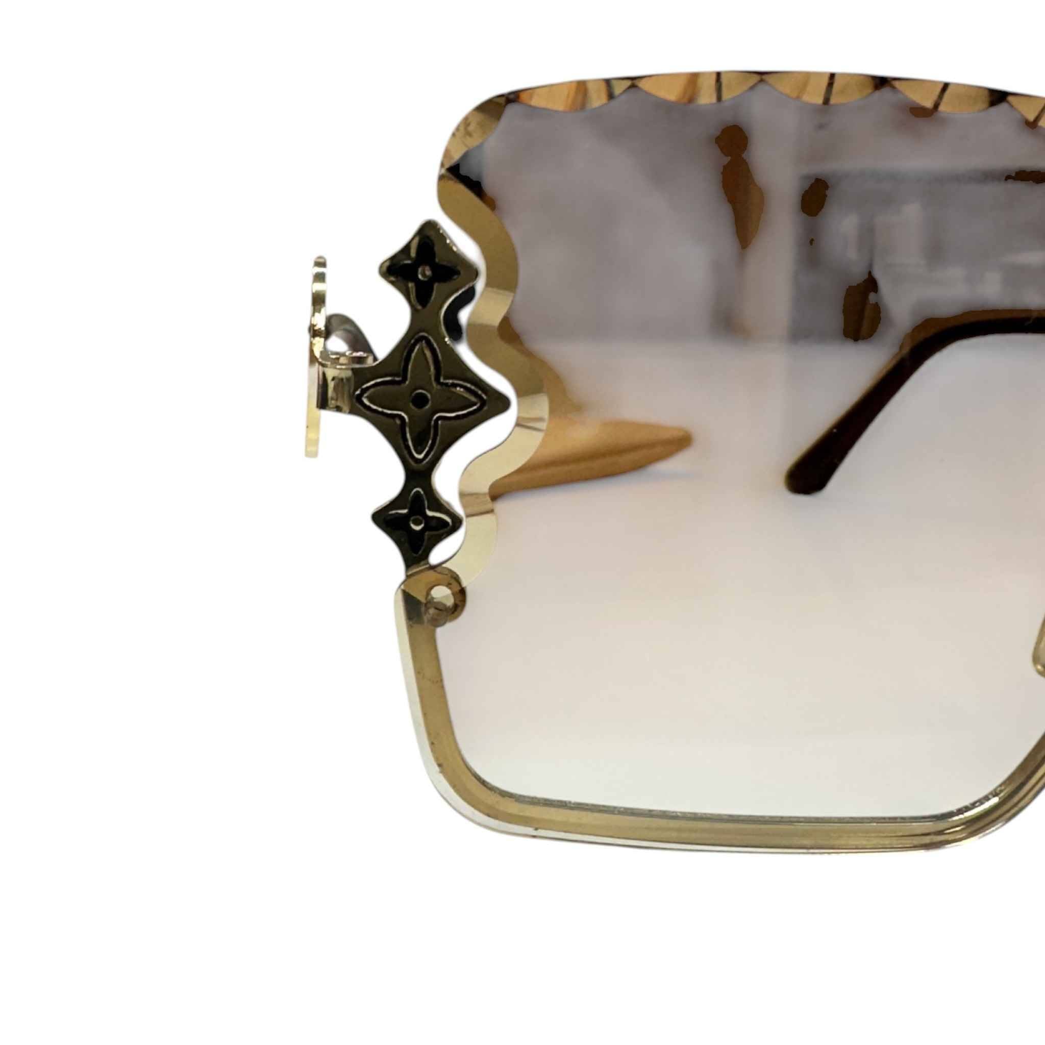 Women's Lv Jewel Square Sunglasses Gold