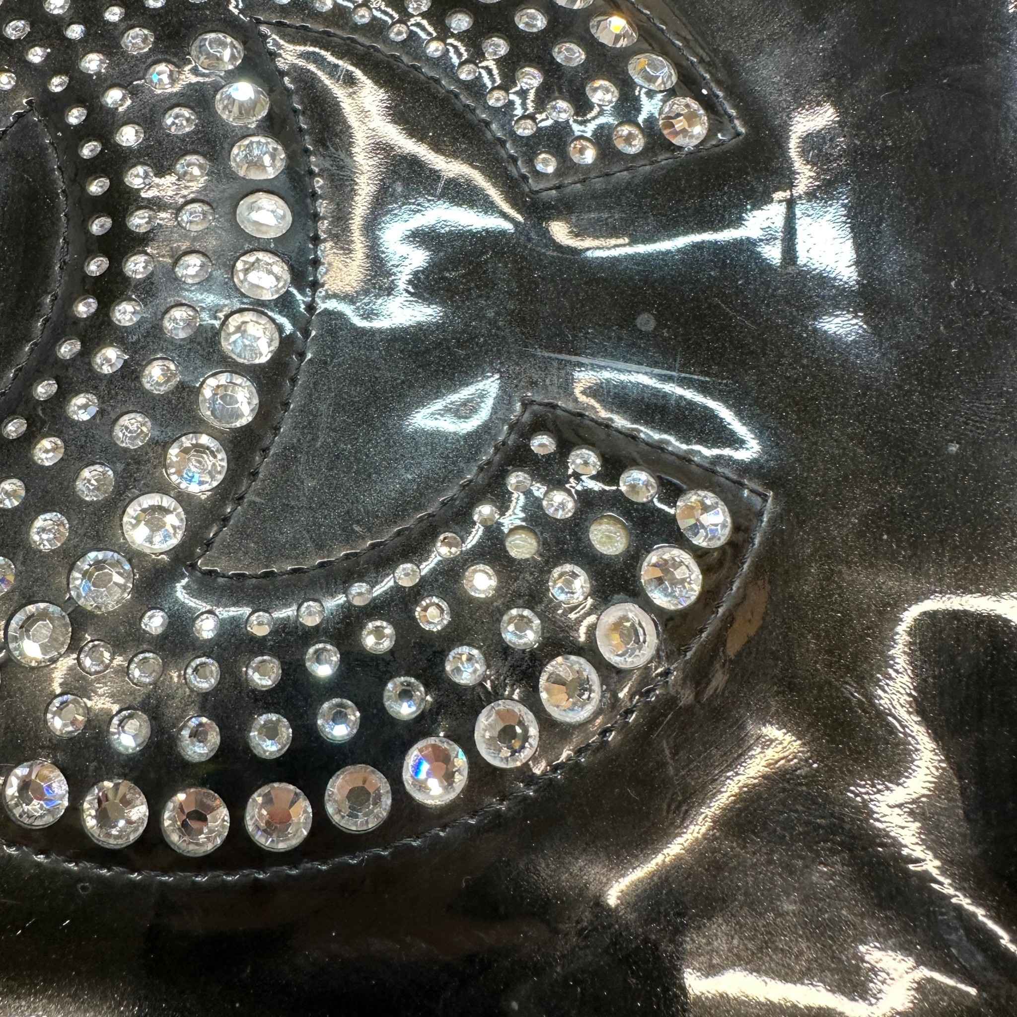 Women's Bon Bon Tote Strass Embelished Bag Black