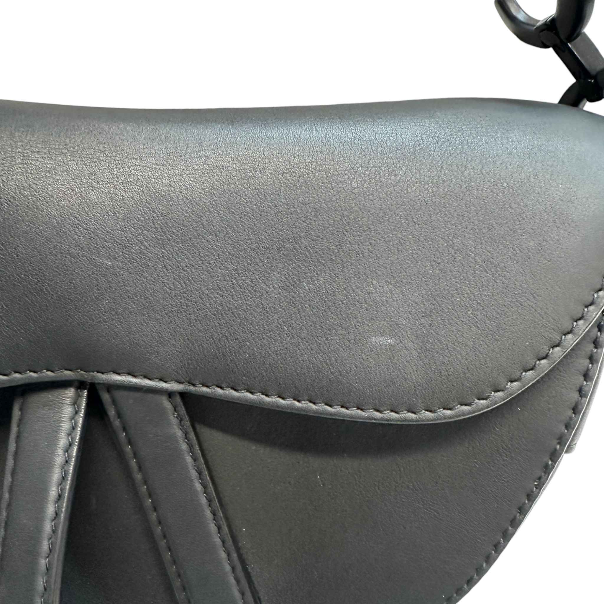 Women's Saddle Small Ultramatte Calfskin Bag Black