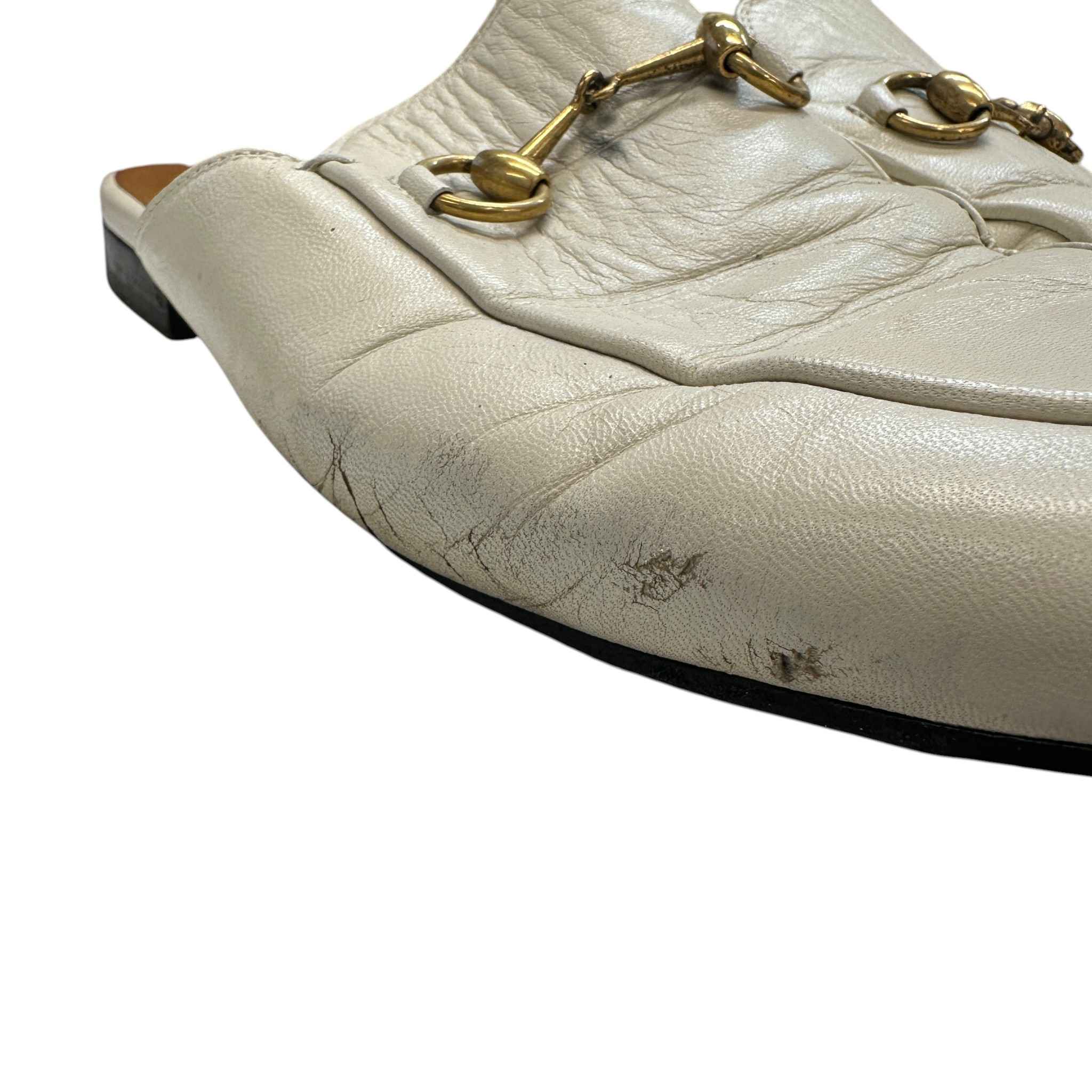 Women's Princetown Loafers Cream Size EU 38.5 / UK 5.5