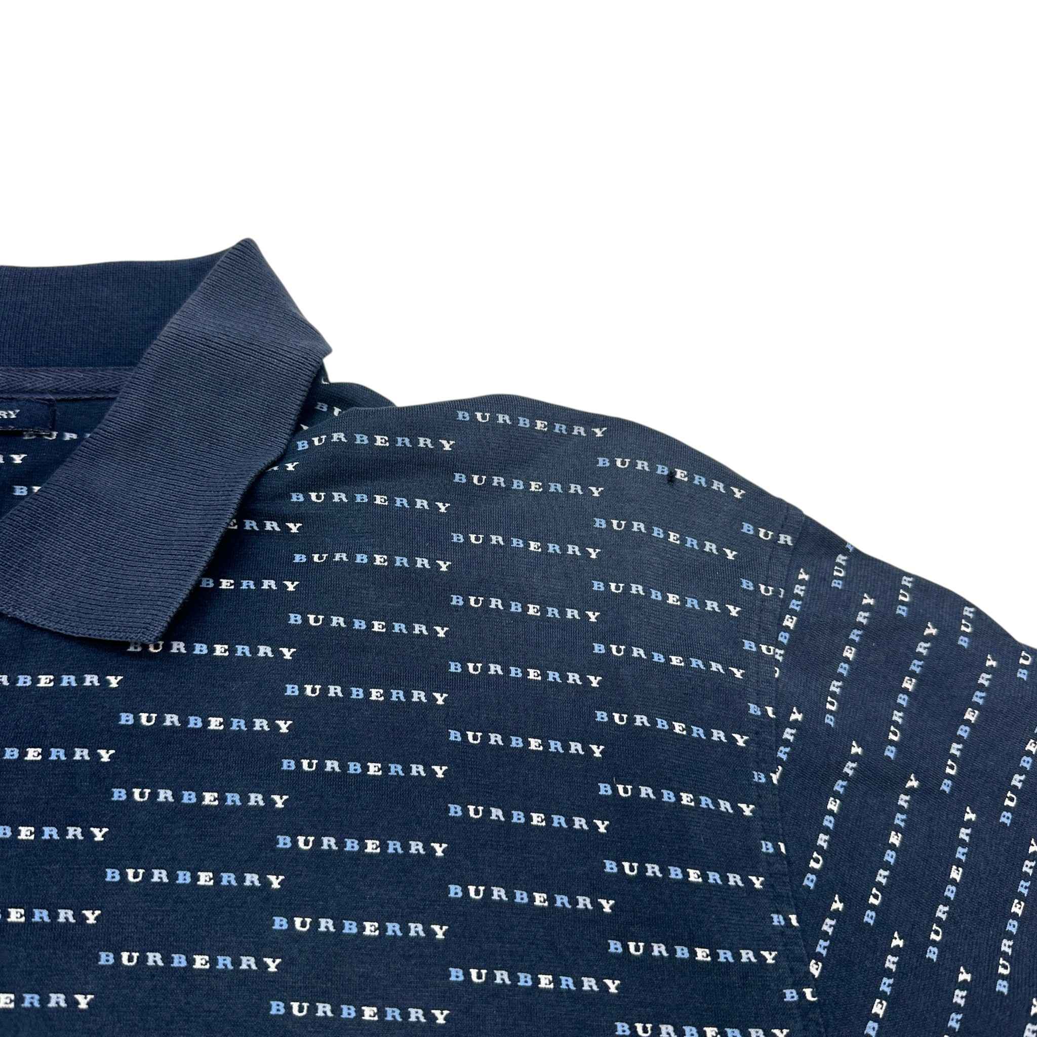 Men's Monogram Polo Shirt Navy Size L