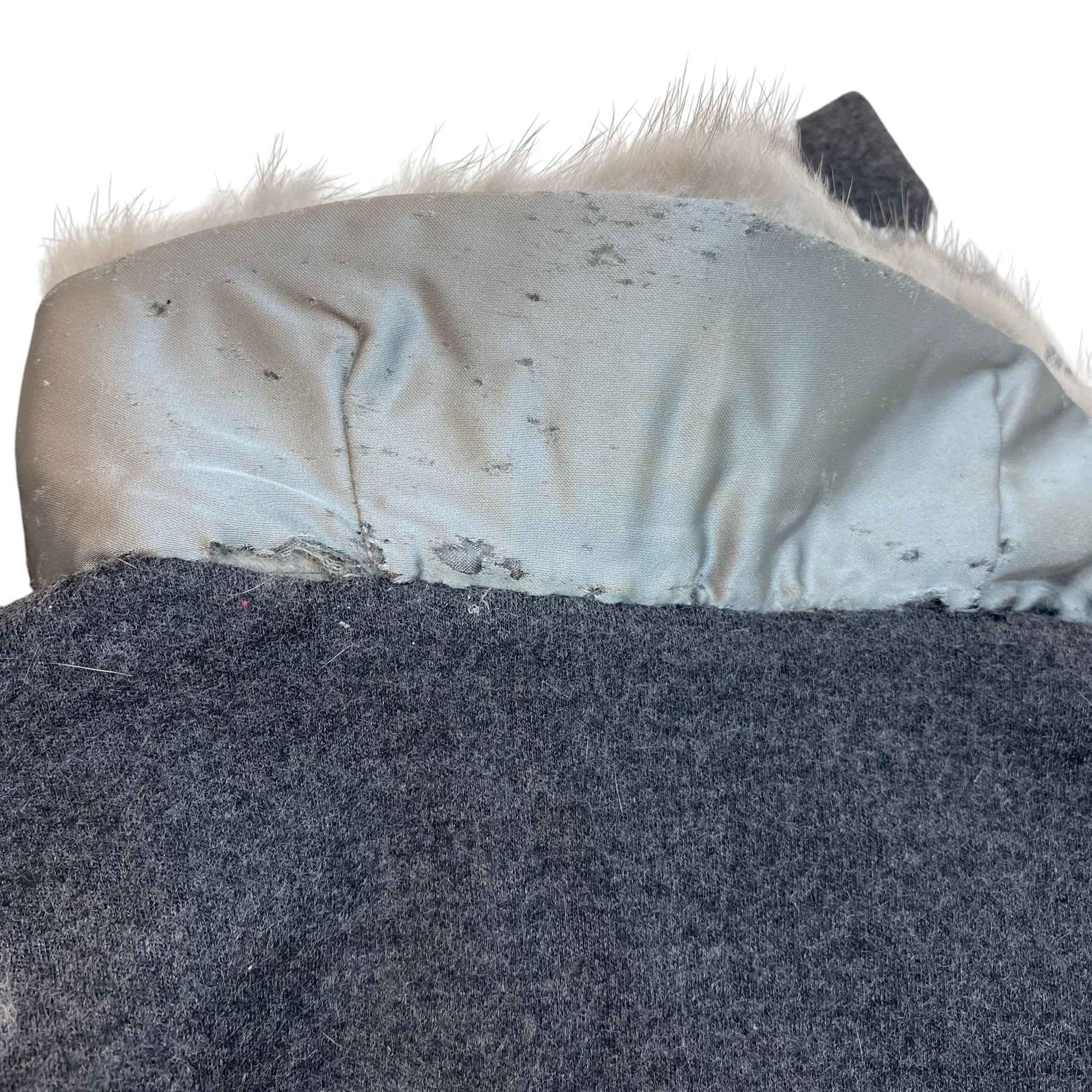 Women's Vintage Mink Fur Dress Jacket Grey Size 44 / UK 12