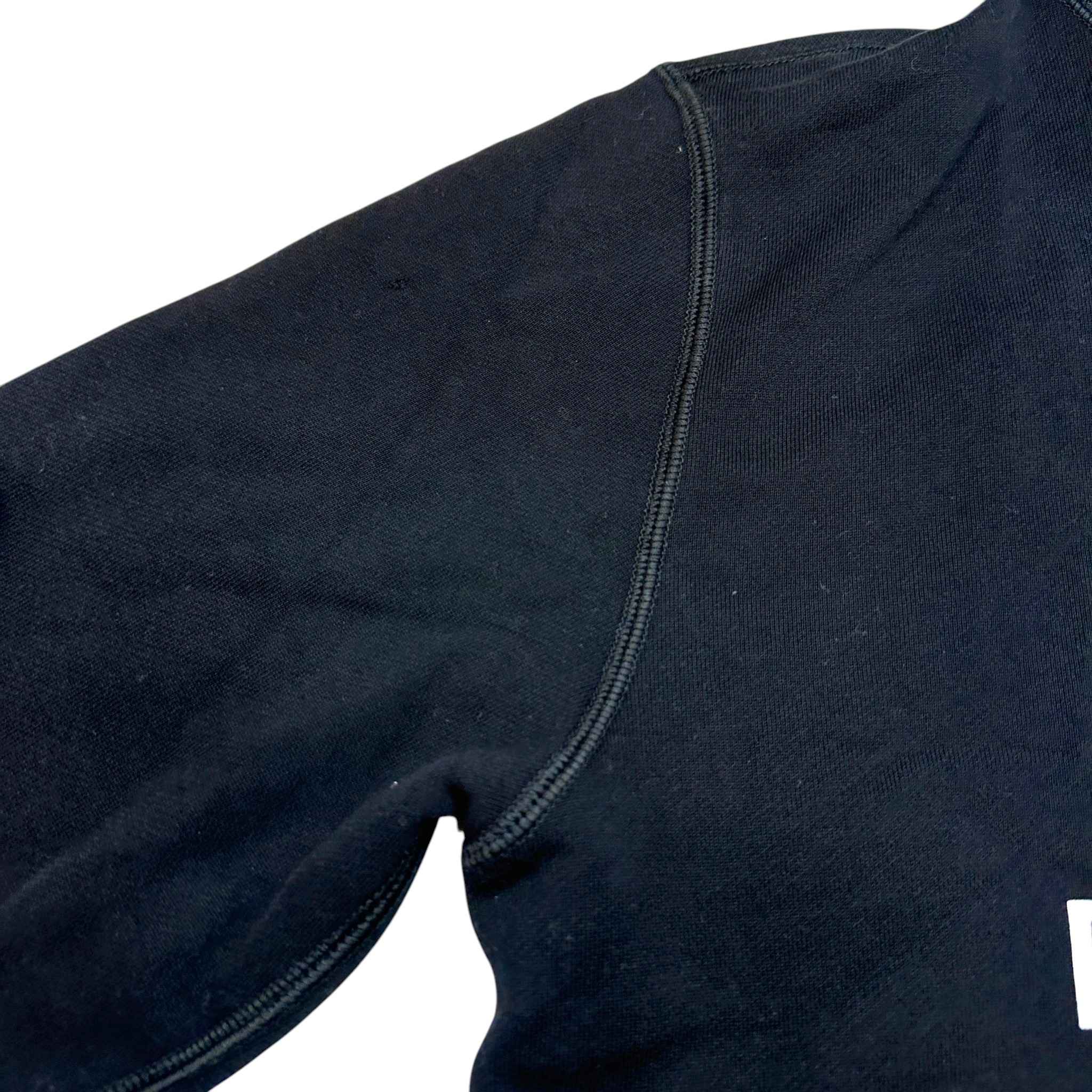 Men's Logo Print Hoodie Black Size IT 46 / UK S