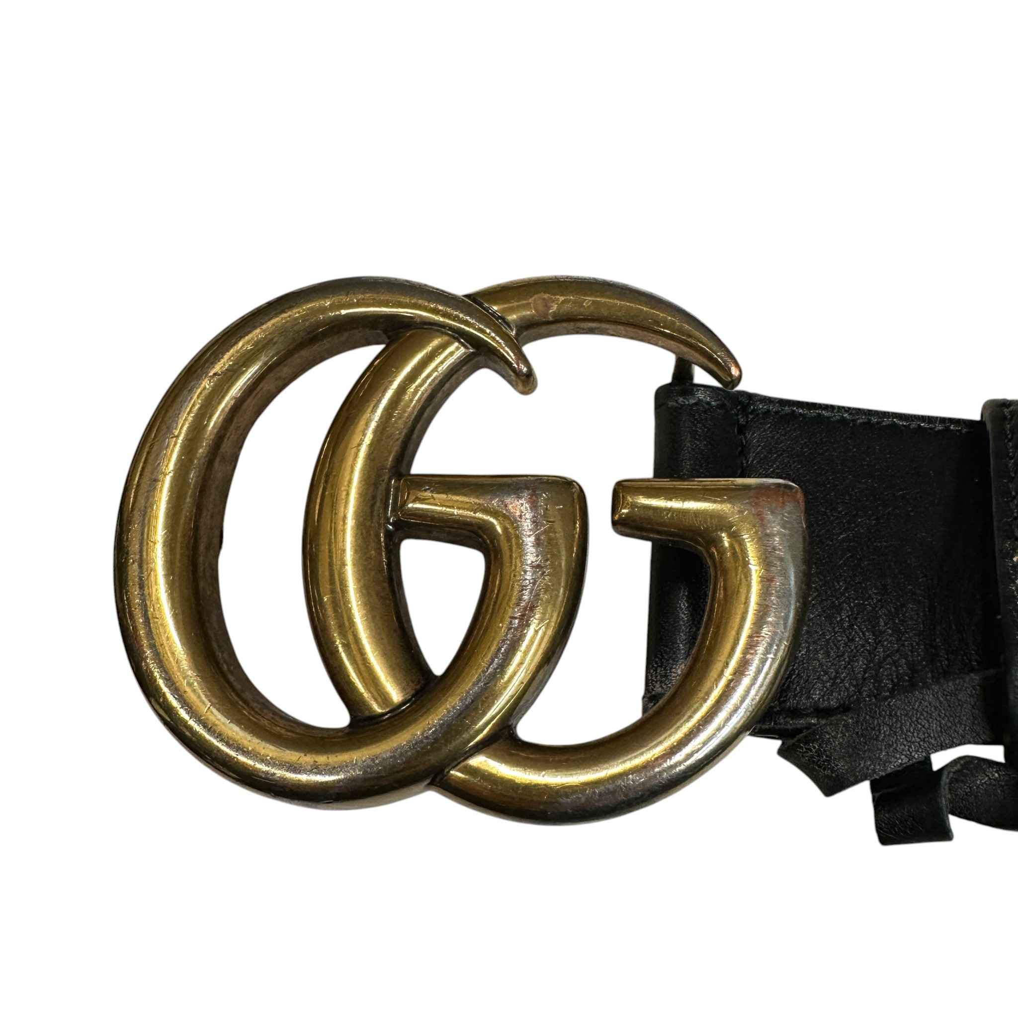 Women's Gg Marmont Belt Black Size 85CM / UK 10