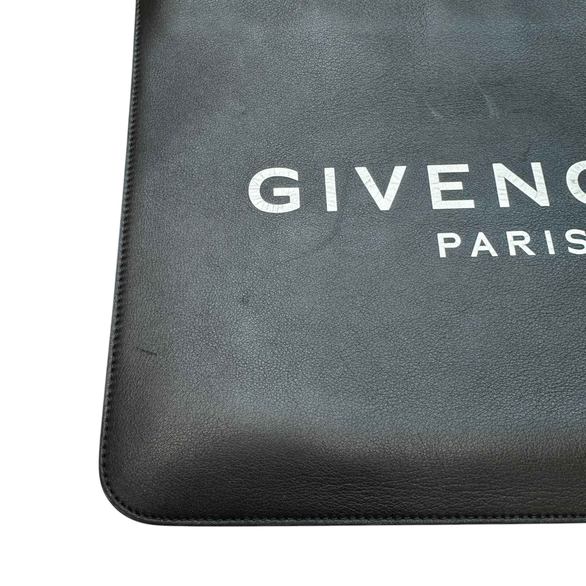 Men's Logo Print Pouch Black
