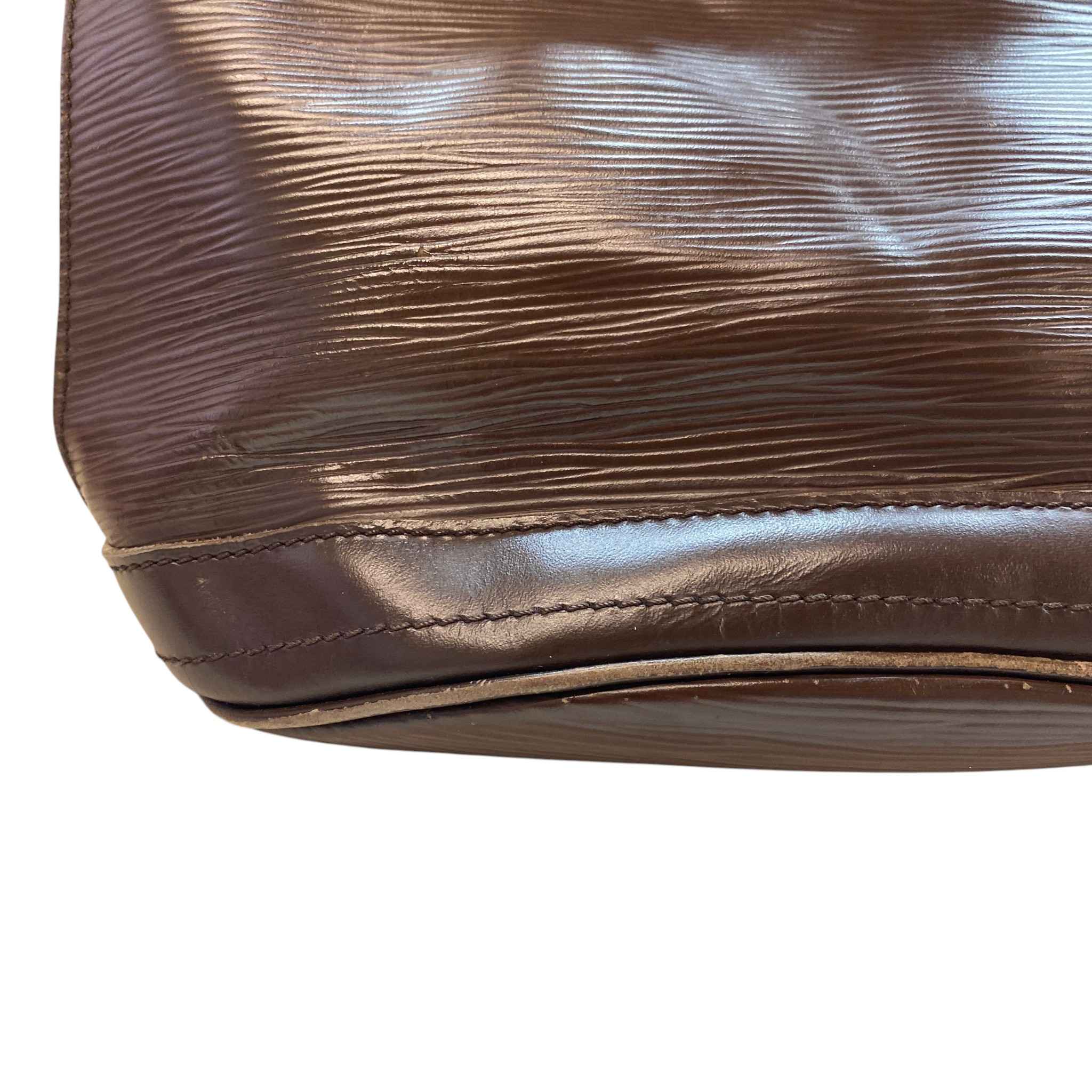 Women's Epi Petit Bucket Bag Brown
