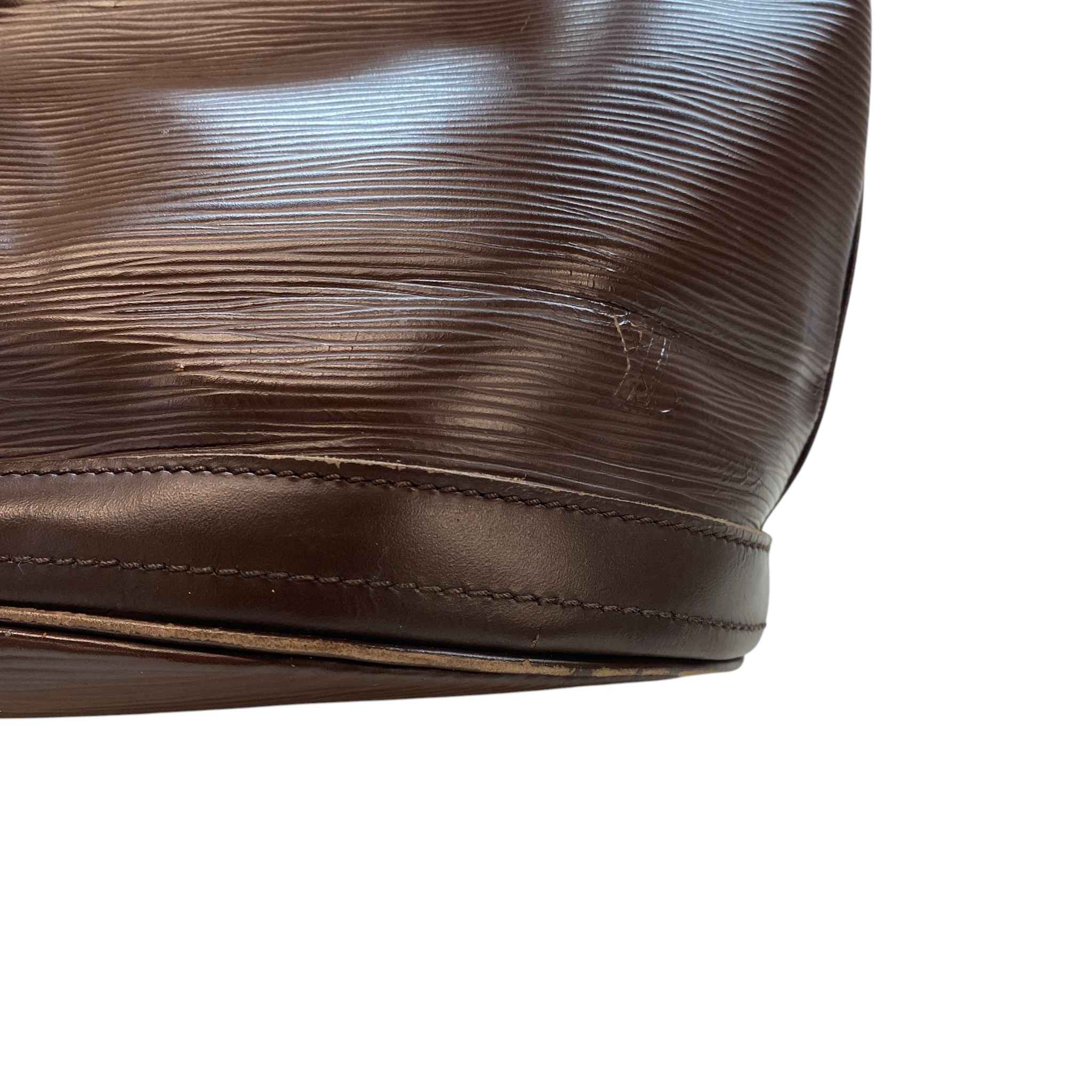Women's Epi Petit Bucket Bag Brown