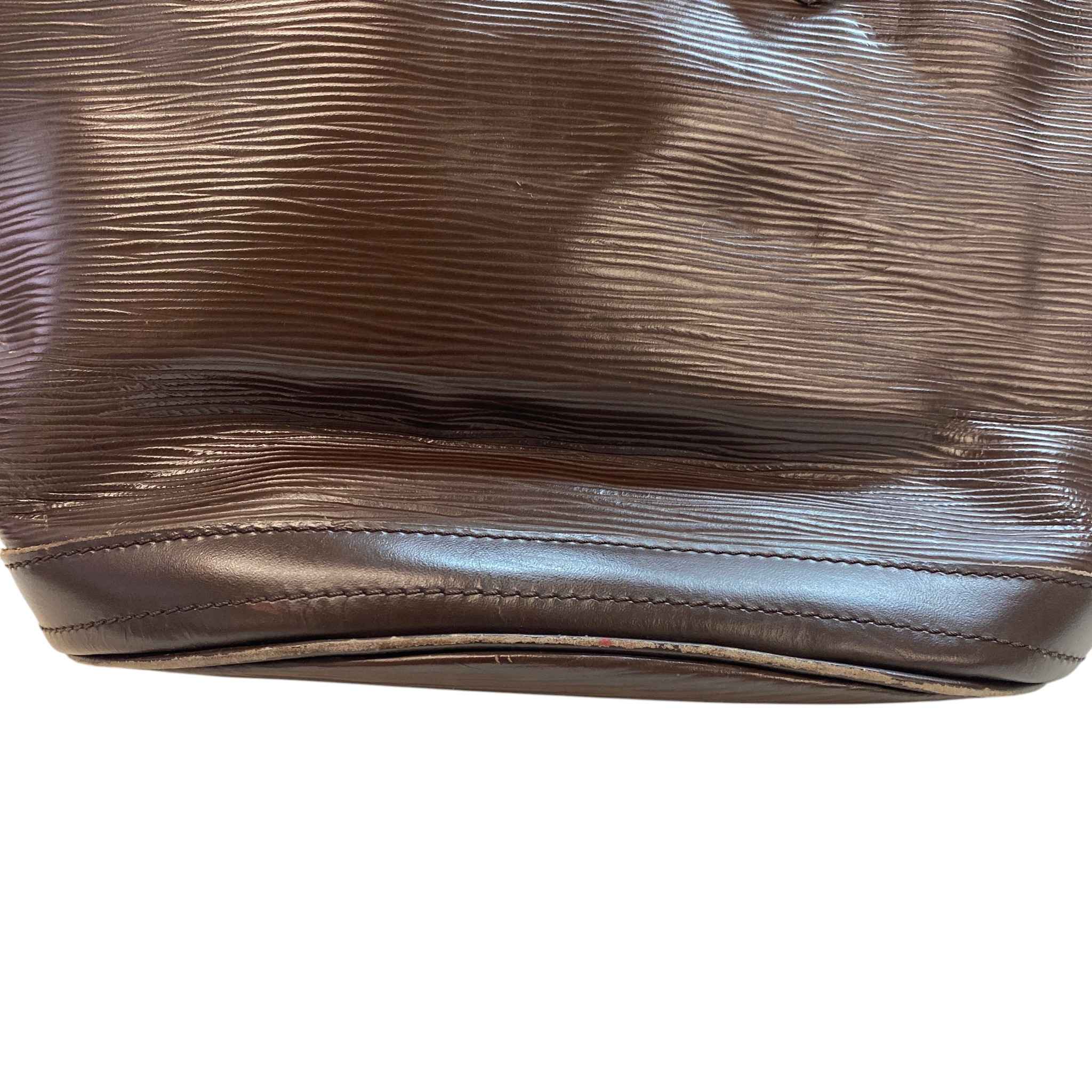 Women's Epi Petit Bucket Bag Brown
