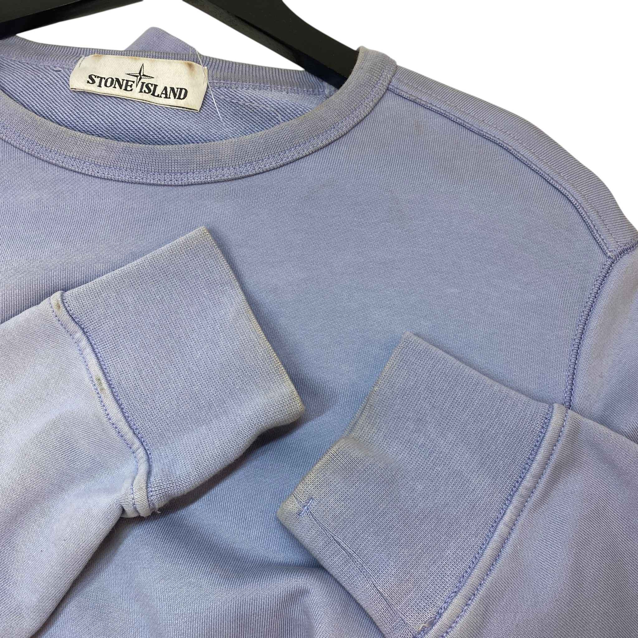 Men's Applique Logo Sweatshirt Blue Size S