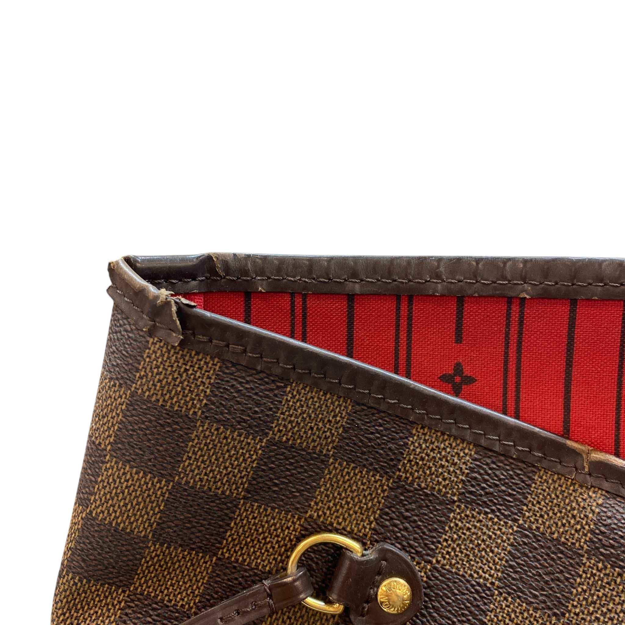 Women's Damier Ebene Neverfull Gm Bag Brown