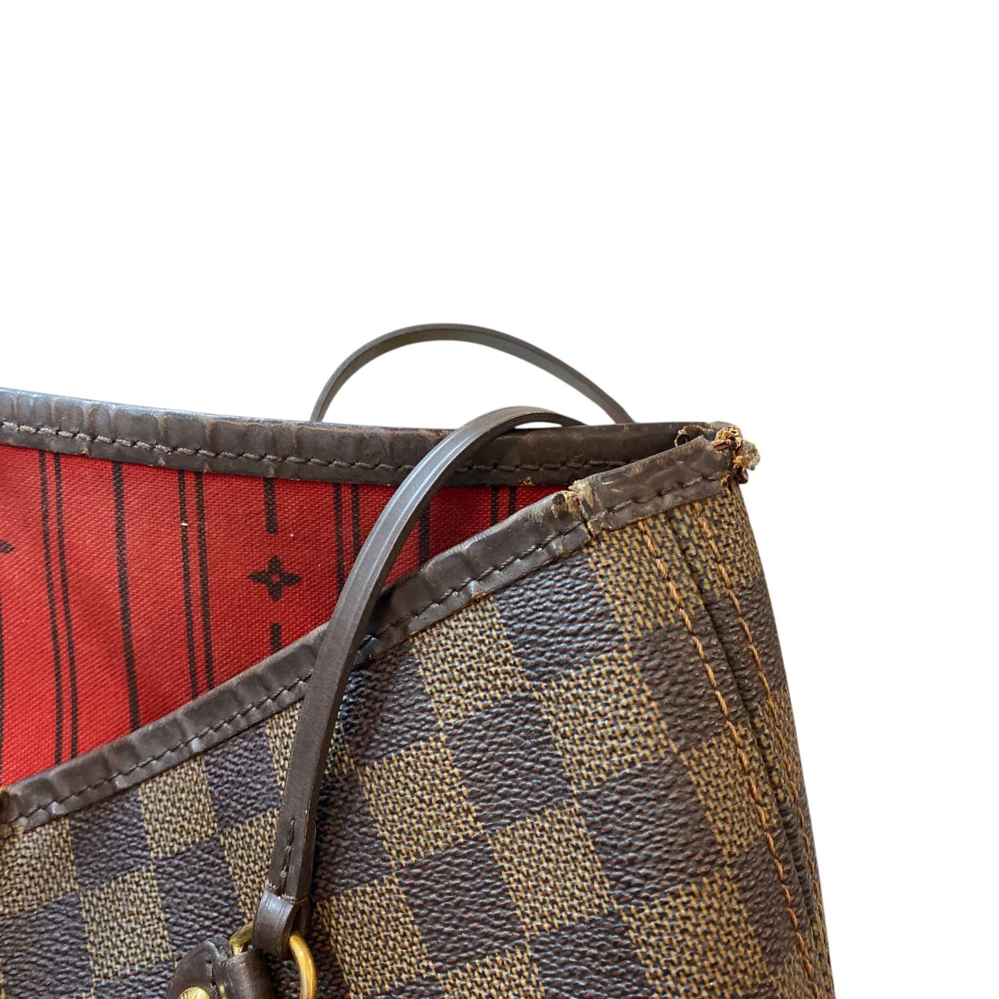 Women's Damier Ebene Neverfull Gm Bag Brown