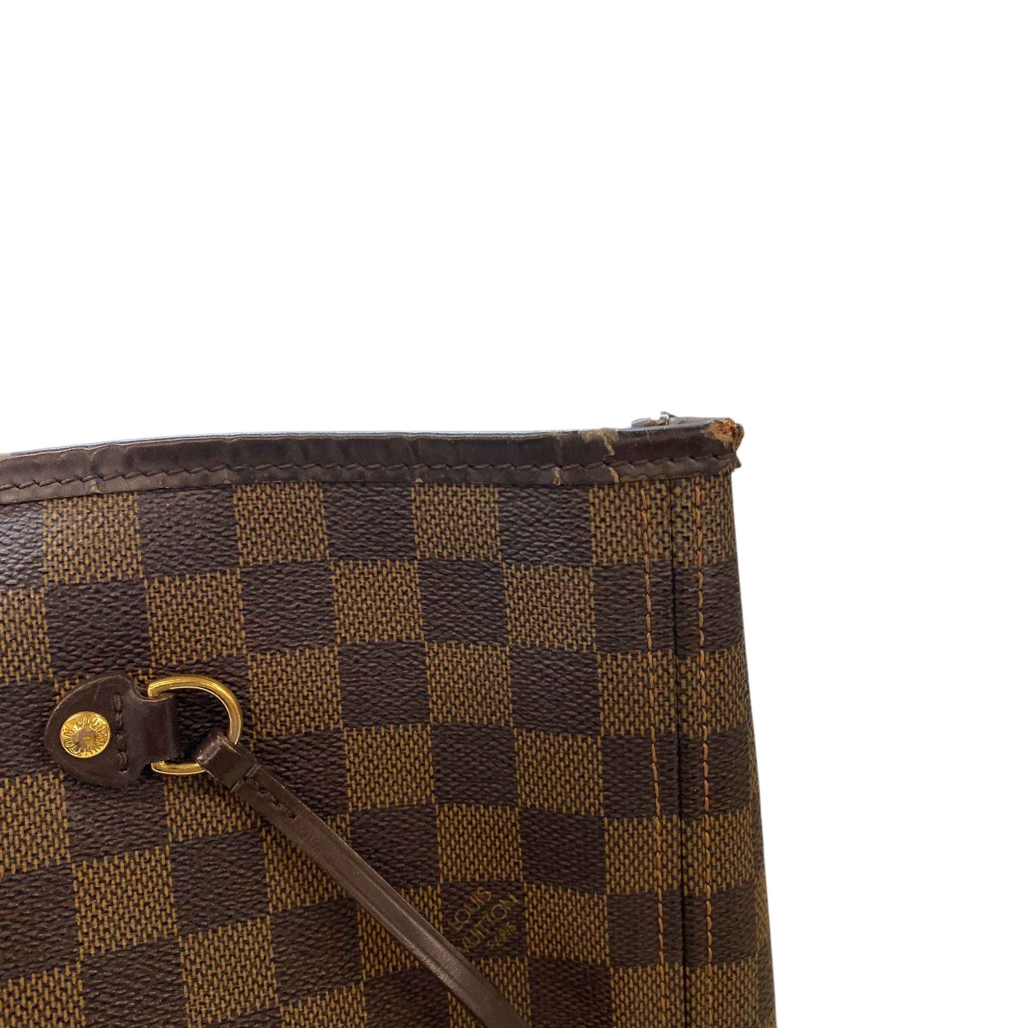 Women's Damier Ebene Neverfull Gm Bag Brown