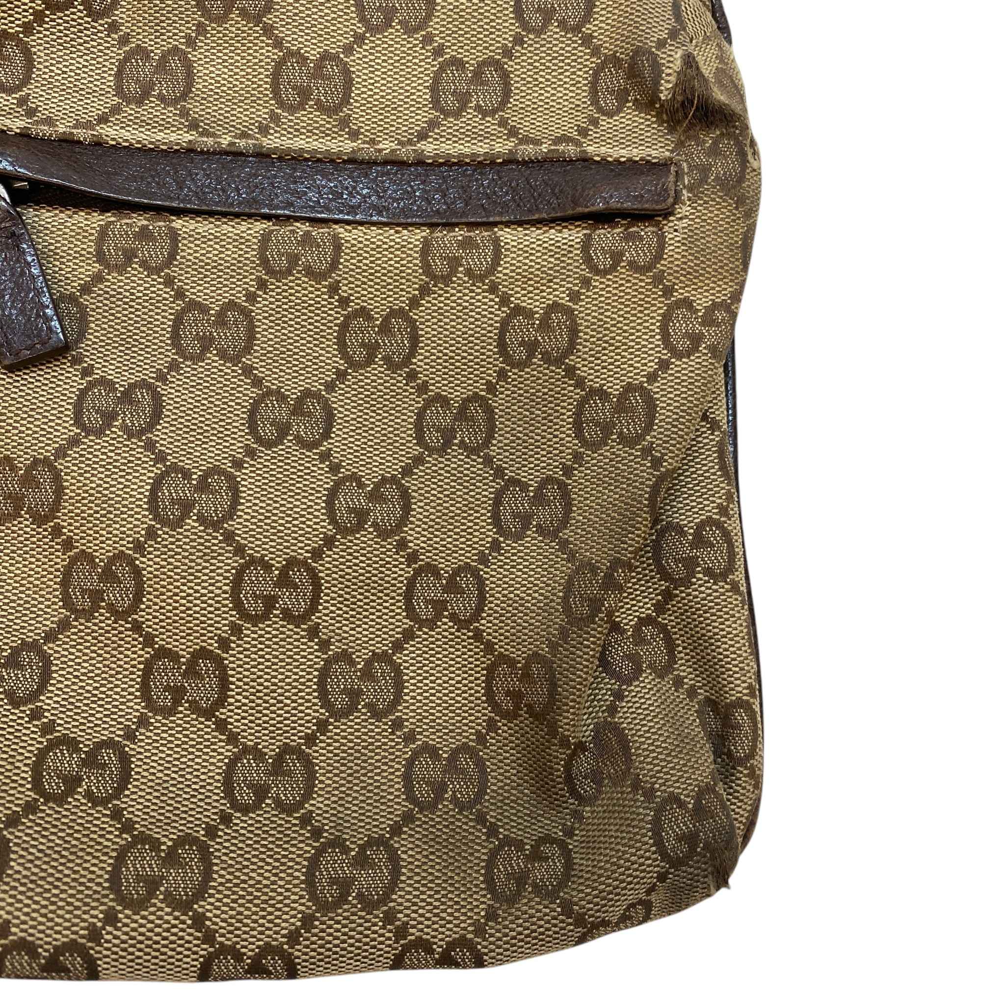 Men's Gg Supreme Web Messenger Bag Brown