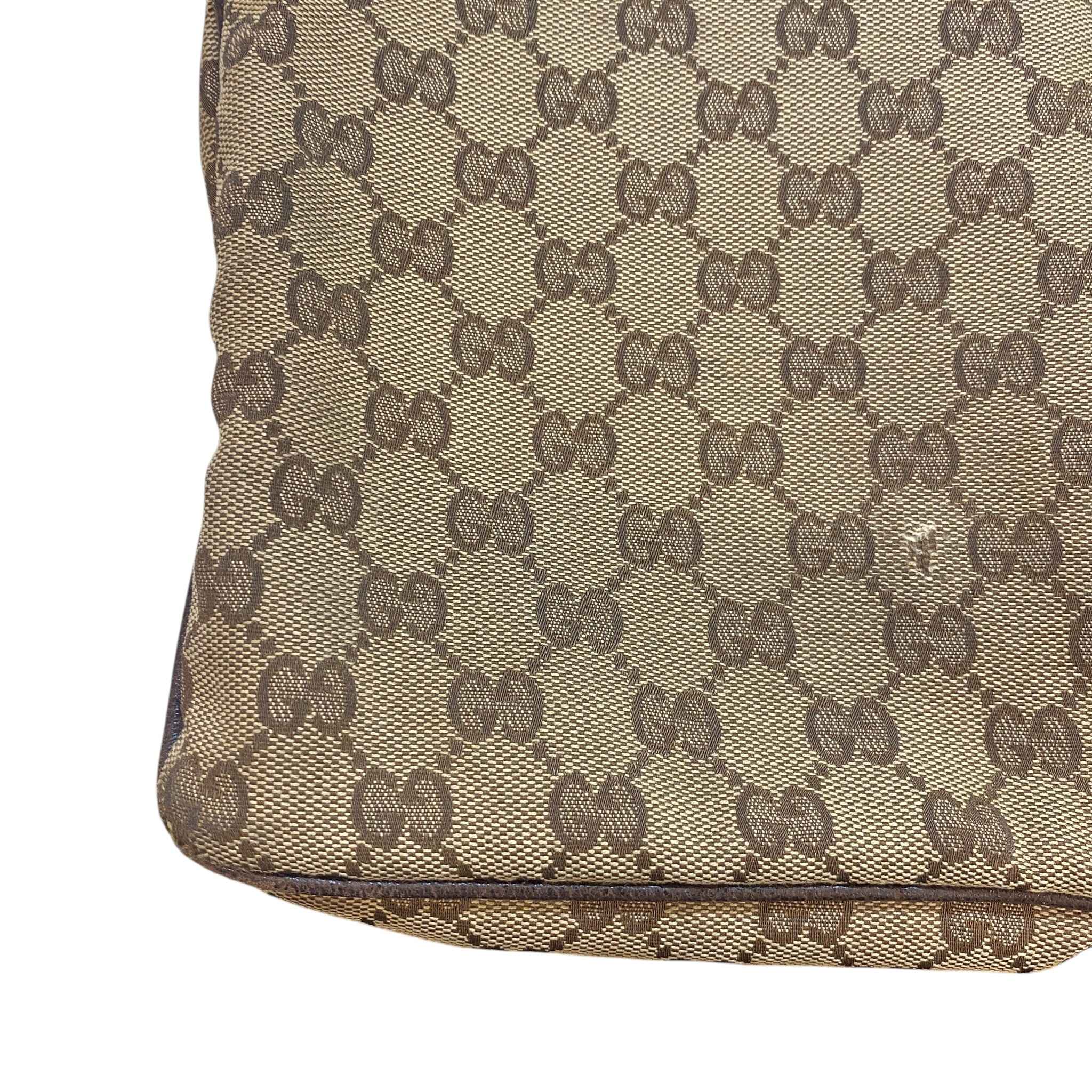 Men's Gg Supreme Web Messenger Bag Brown