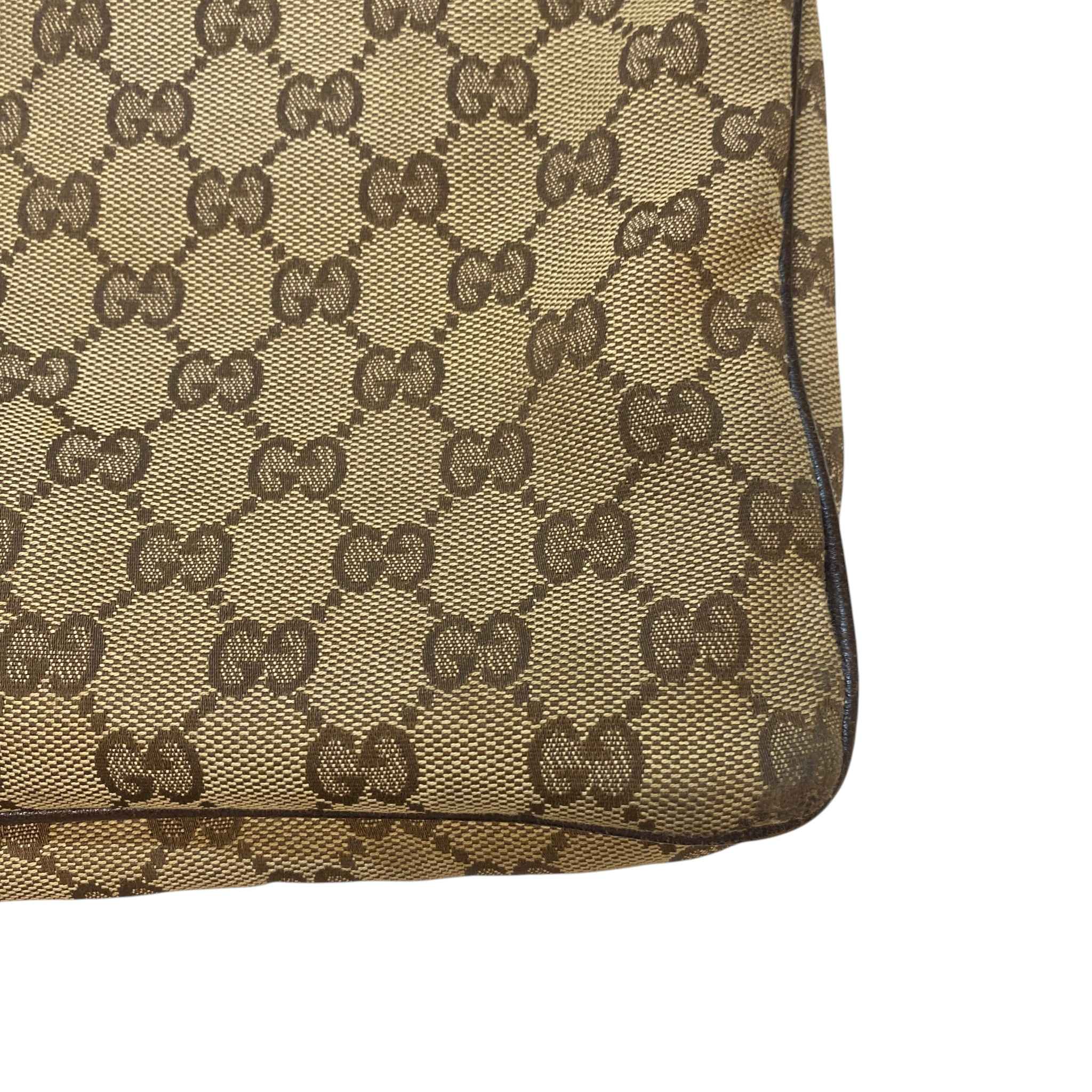 Men's Gg Supreme Web Messenger Bag Brown