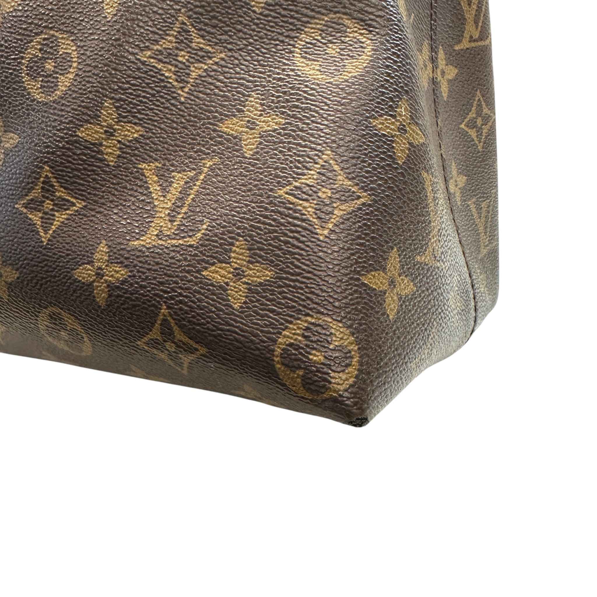 Women's Monogram Flower Hobo Bag Brown
