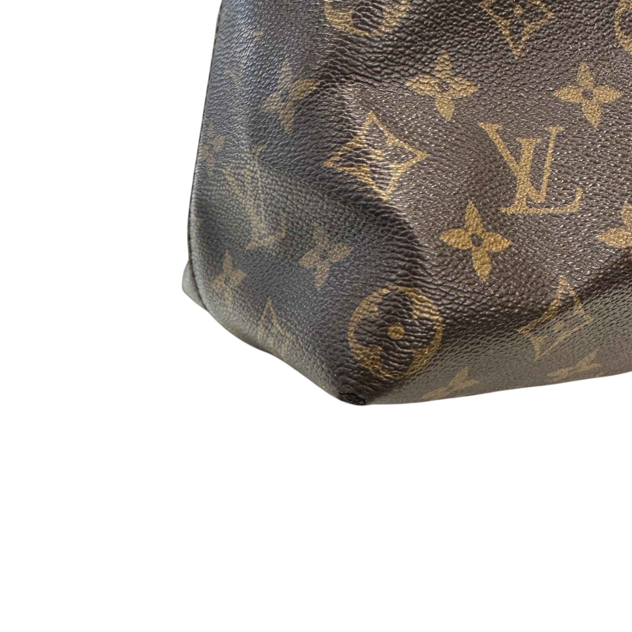 Women's Monogram Flower Hobo Bag Brown