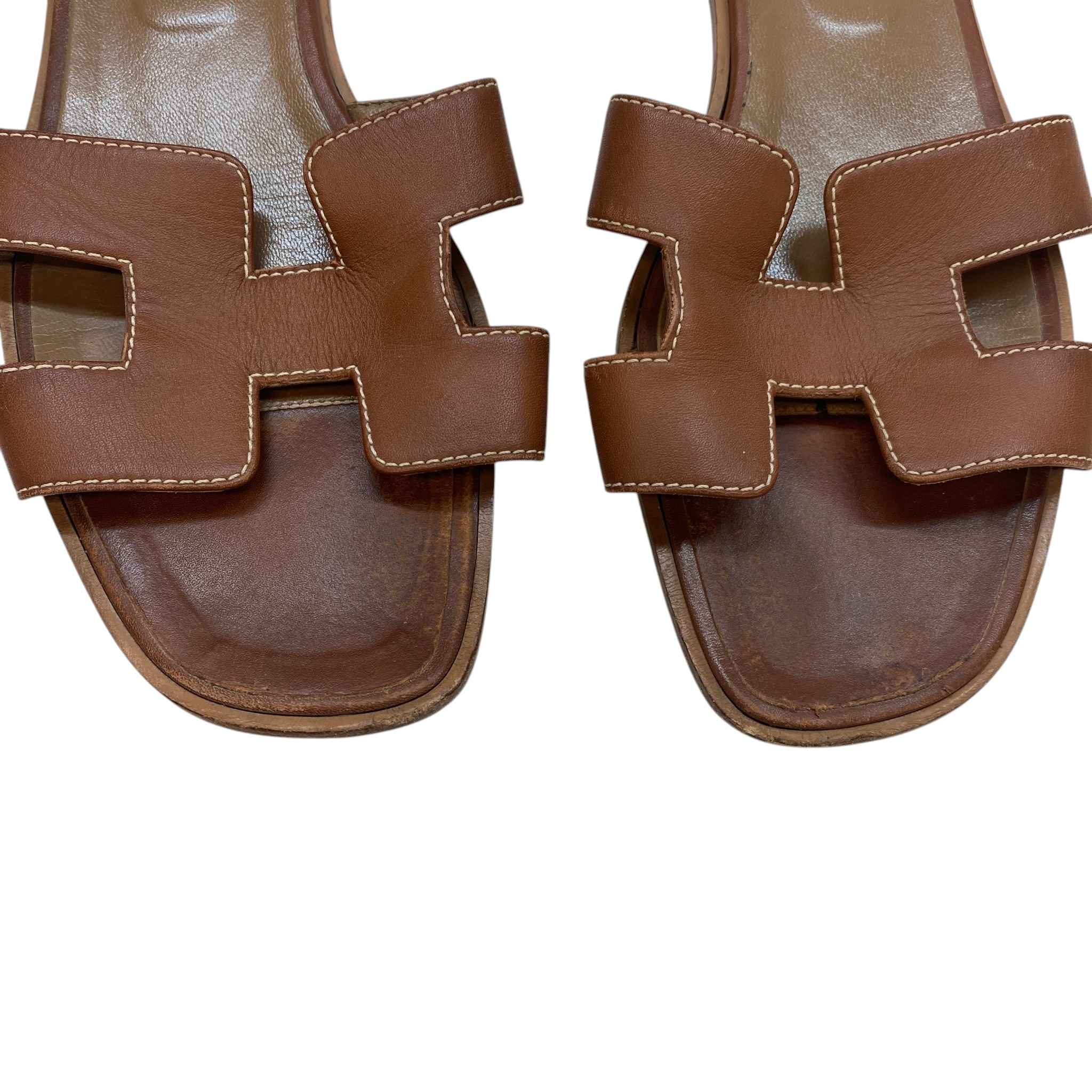 Women's Oran Slides Brown Size EU 40 / UK 7