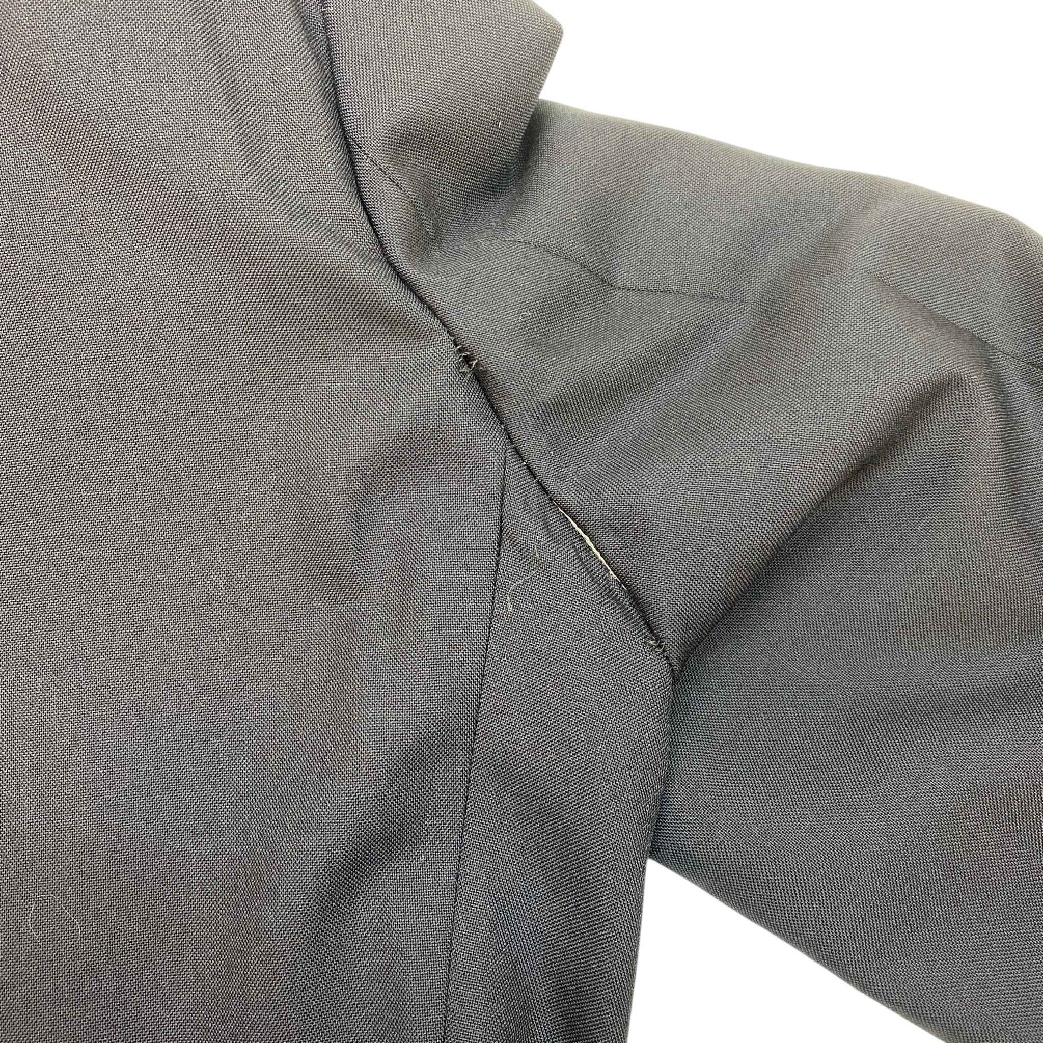 Men's Logo Patch Suit Jacket Navy Size IT 48 / M